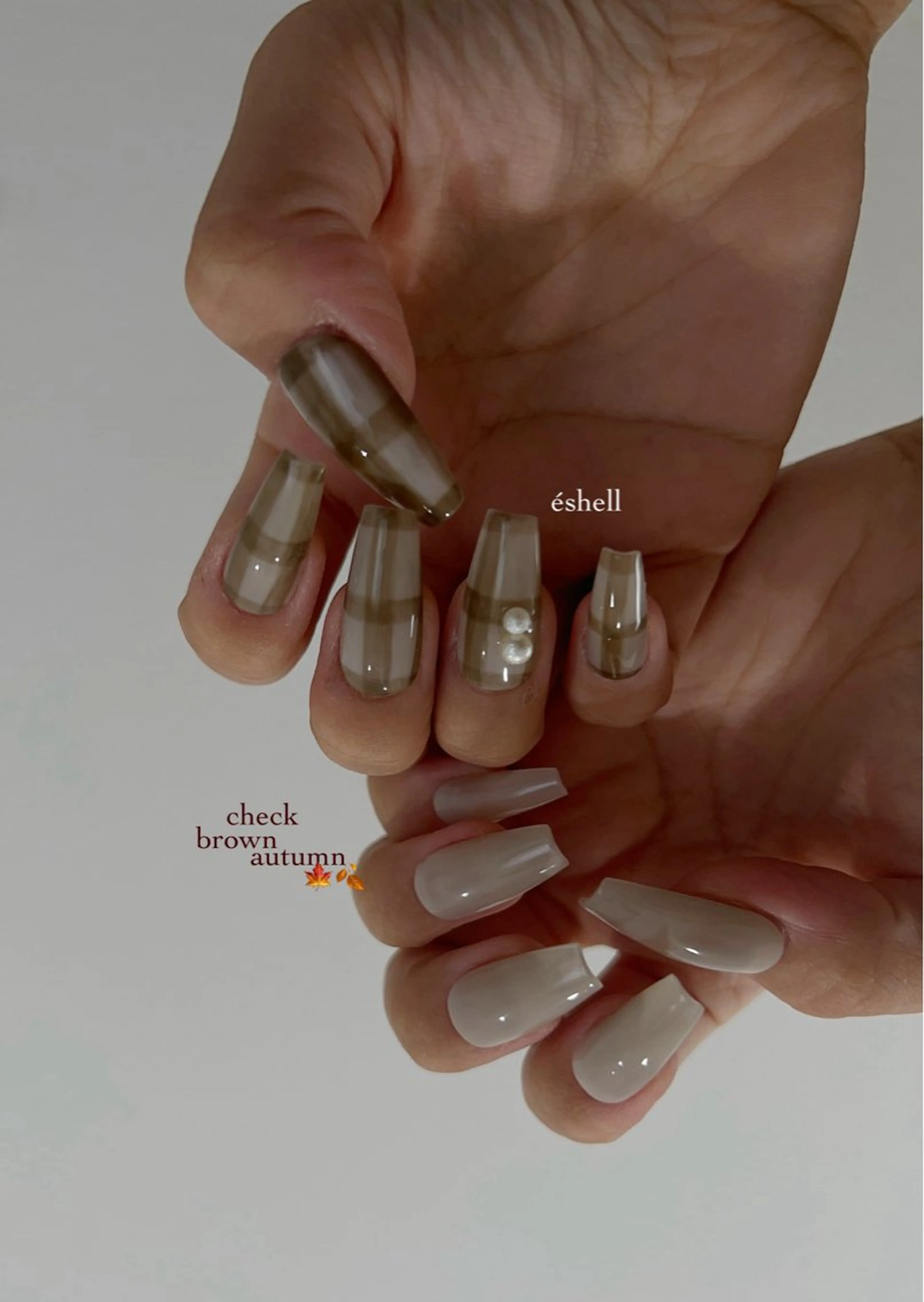 セミロング ハンドネイル nail salon éshellのネイルデザイン