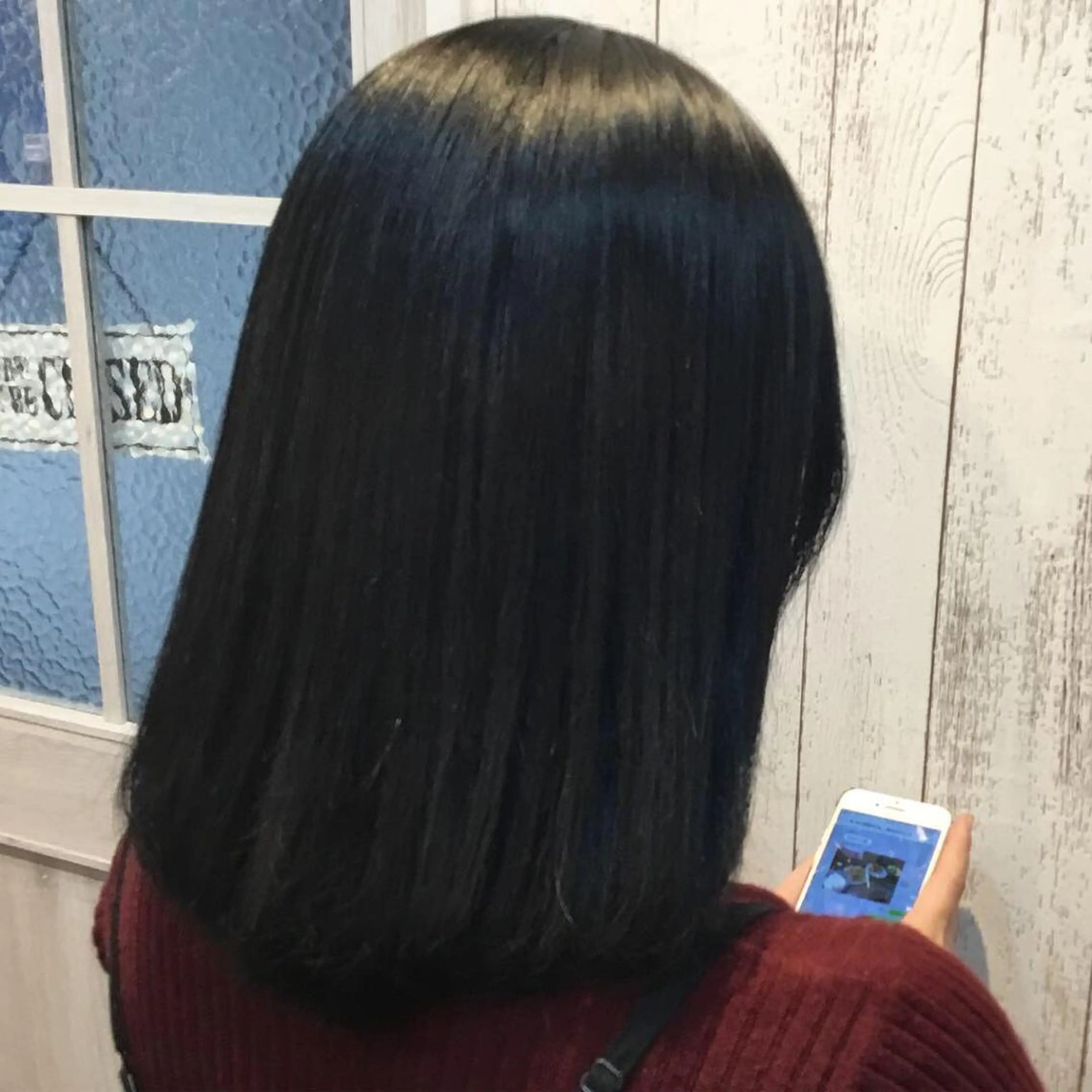 ミディアム カラー パーマ 金崎 新吾のヘアスタイル