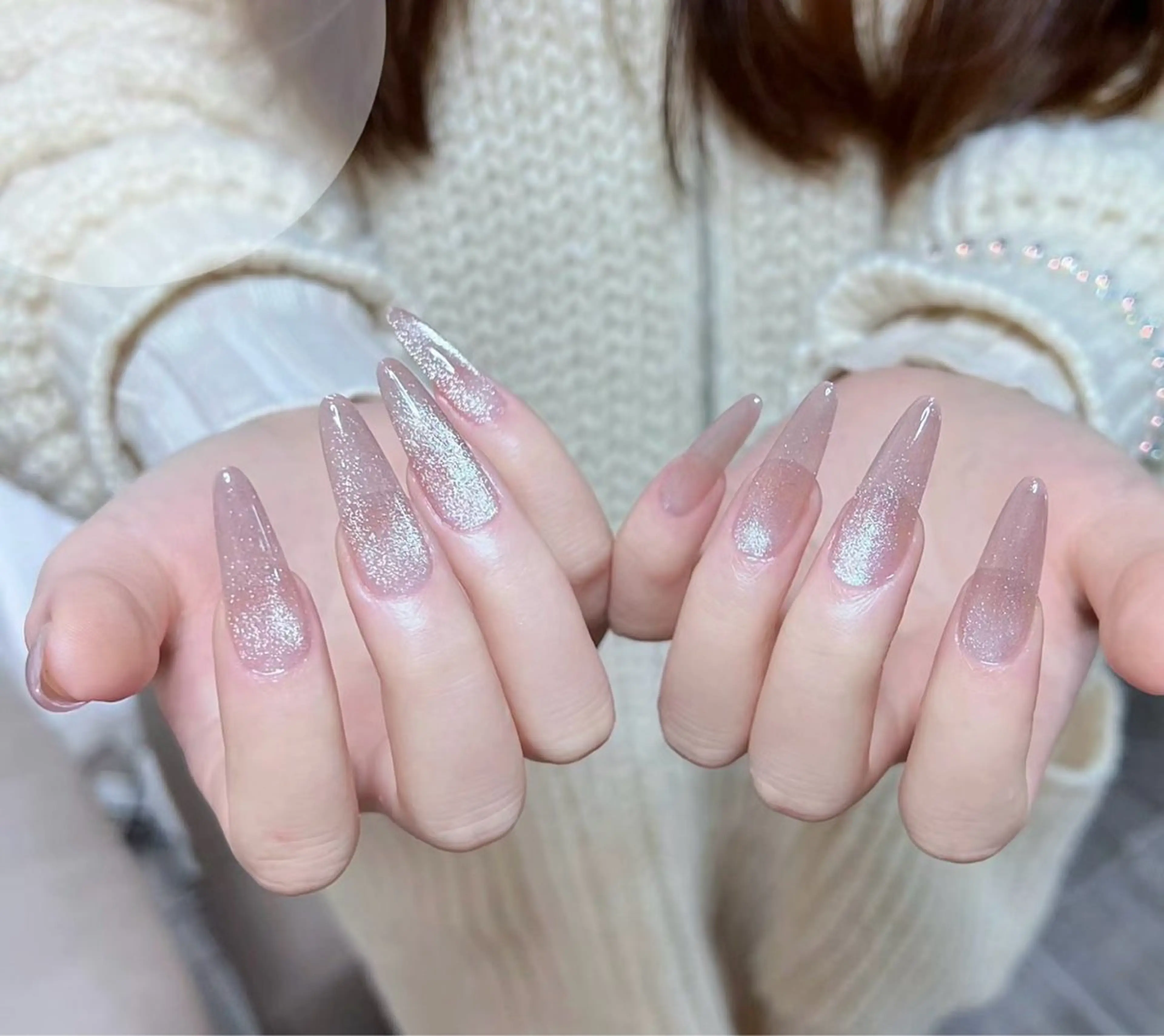 チップ➕長さ出し【マグネット/ミラー/オローラ】🌟ソフトオフ無料の写真