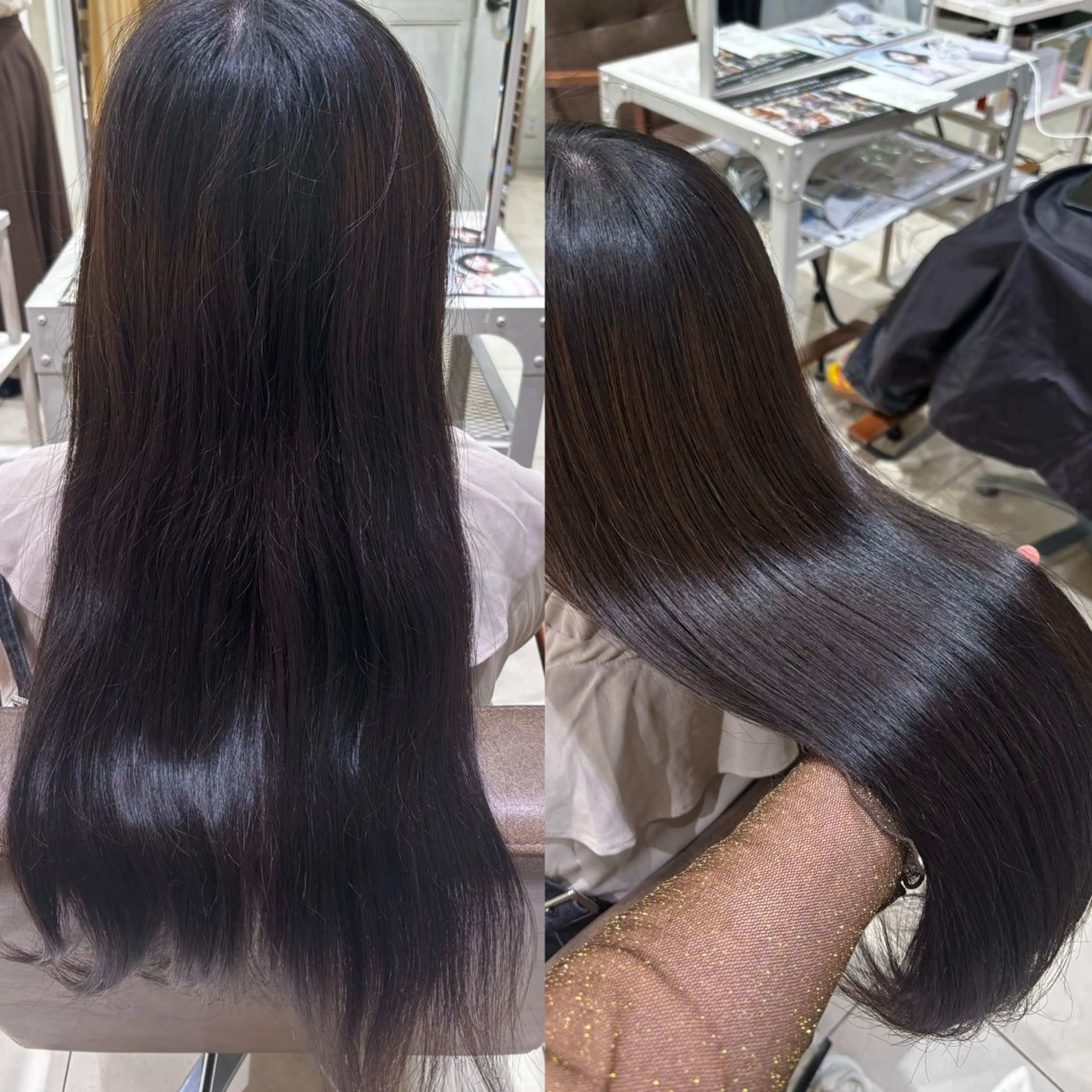 ロング オリーブ/韓国風 まつパ/himariのヘアスタイル