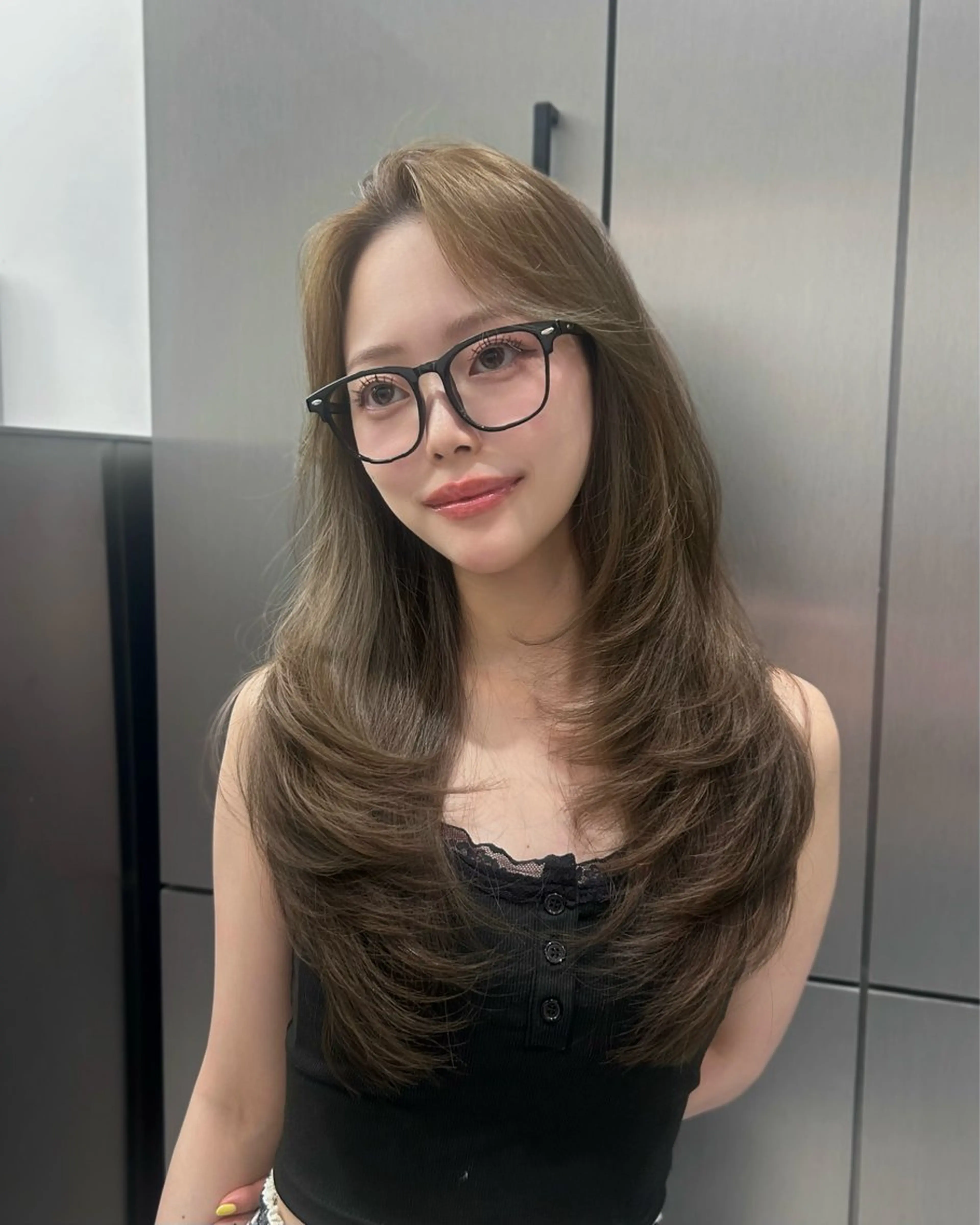 ロング レイヤーカット カット ヘアカラー トリートメント 大人レイヤー/艶美髪 🇺🇸TOMONAのヘアスタイル