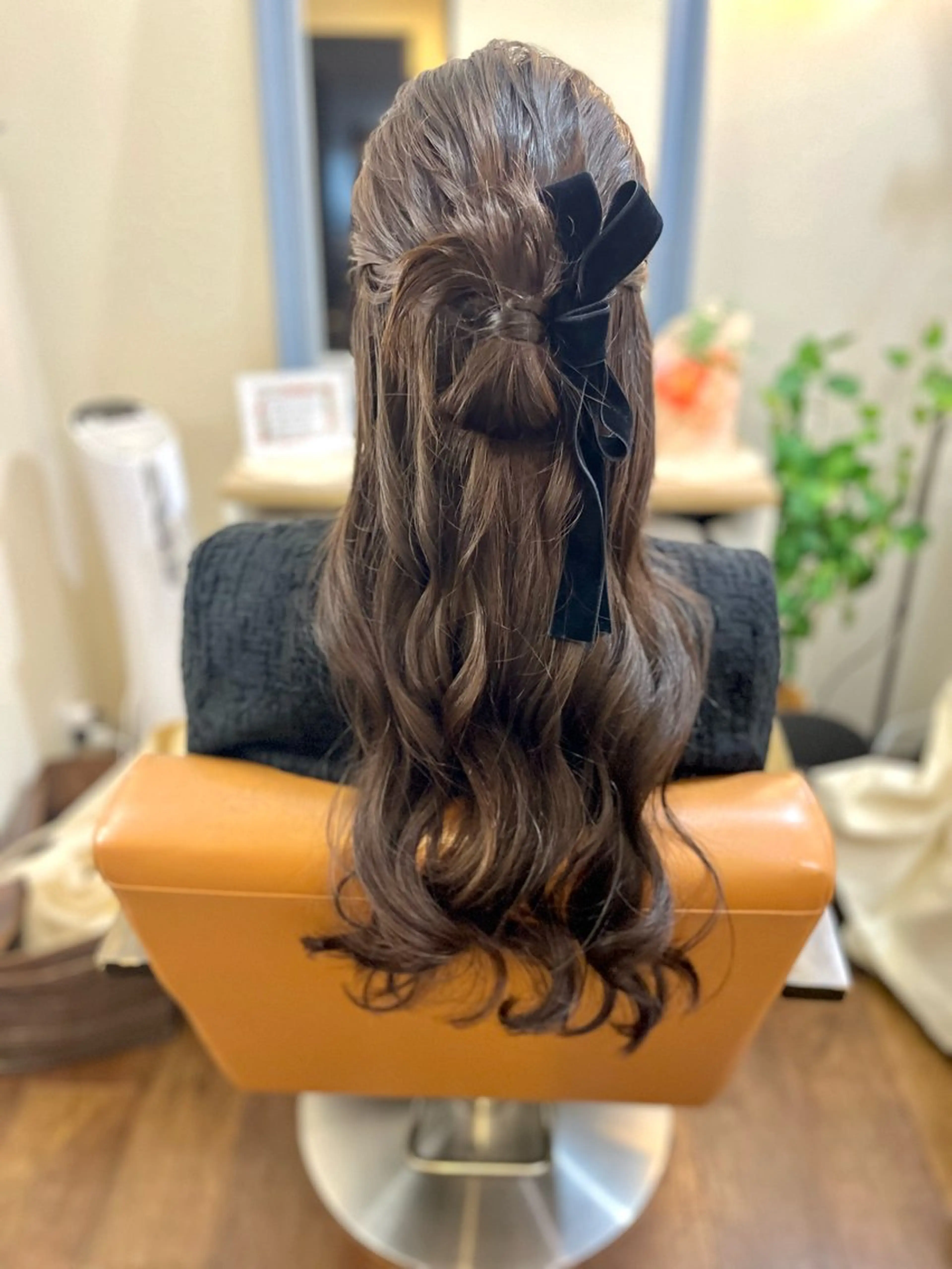 ヘアアレンジ ハーフアップ 似合わせヘアメイク 💐オダギリチアキのヘアスタイル