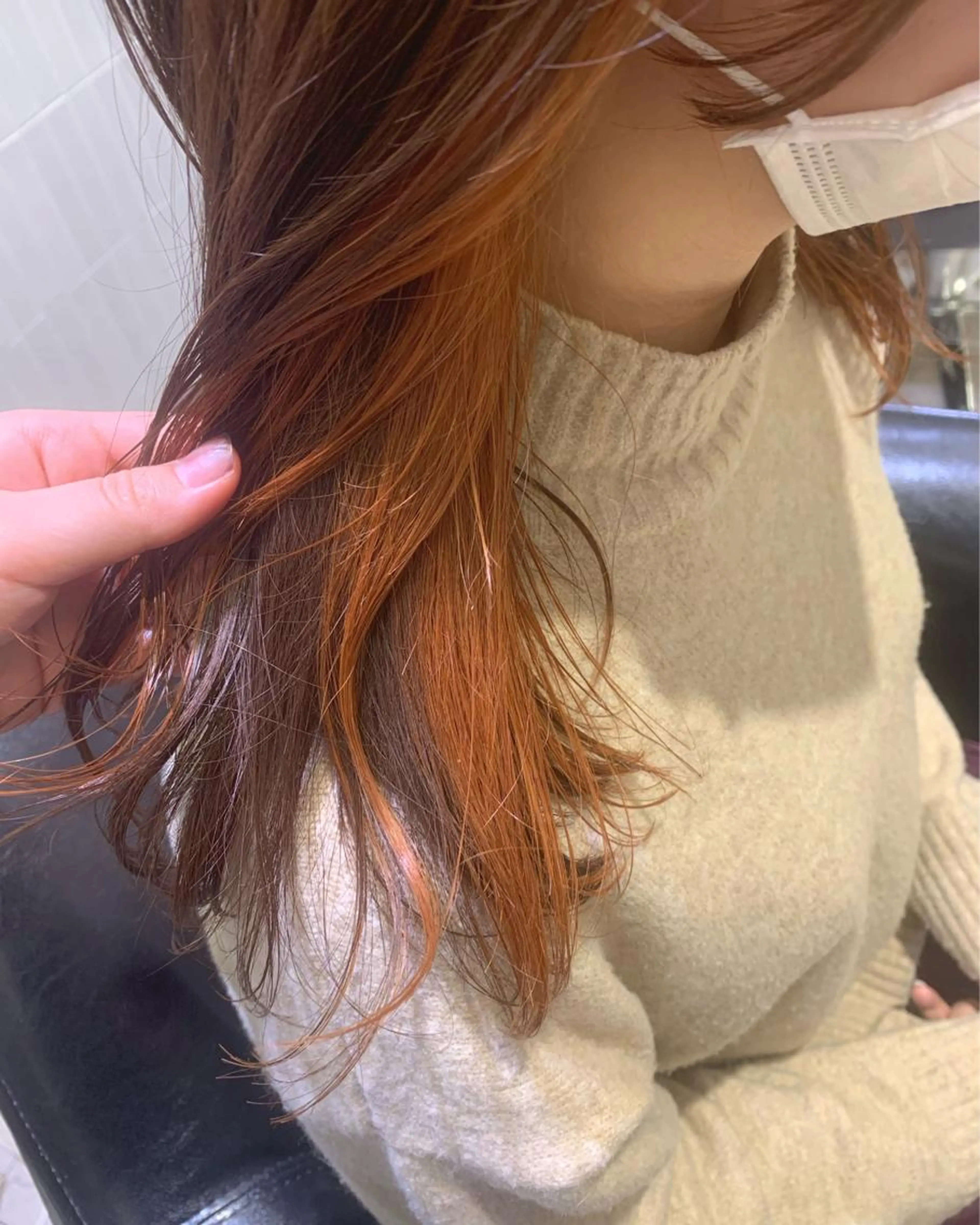 🌿ご新規様限定🌿インナーorイヤリングカラー(1ブリーチ＋フルカラー)＋濃厚トリートメントの写真