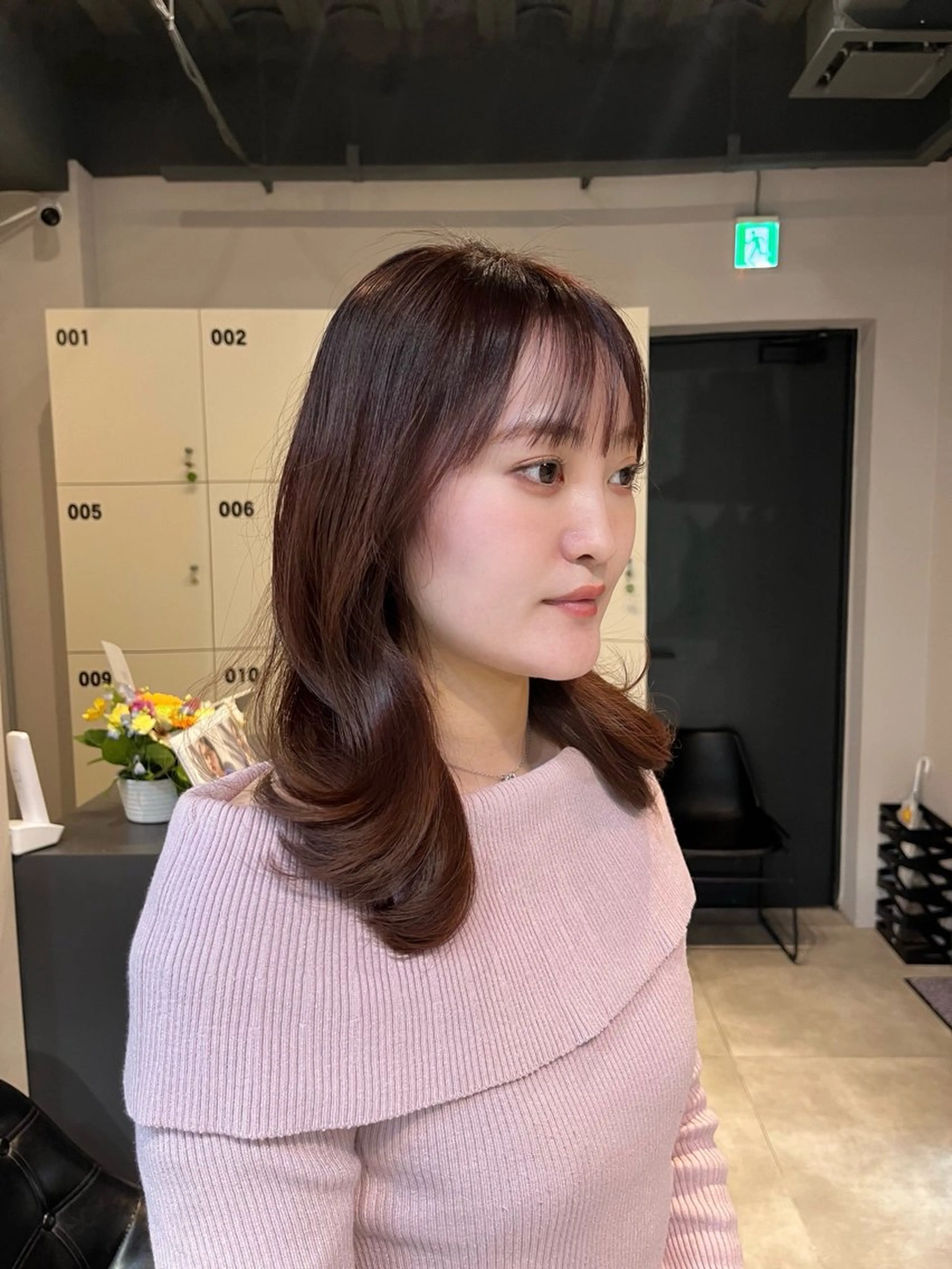 セミロング カラー うる艶カラー/恵比寿 ベージュ/丸山陽平のヘアスタイル