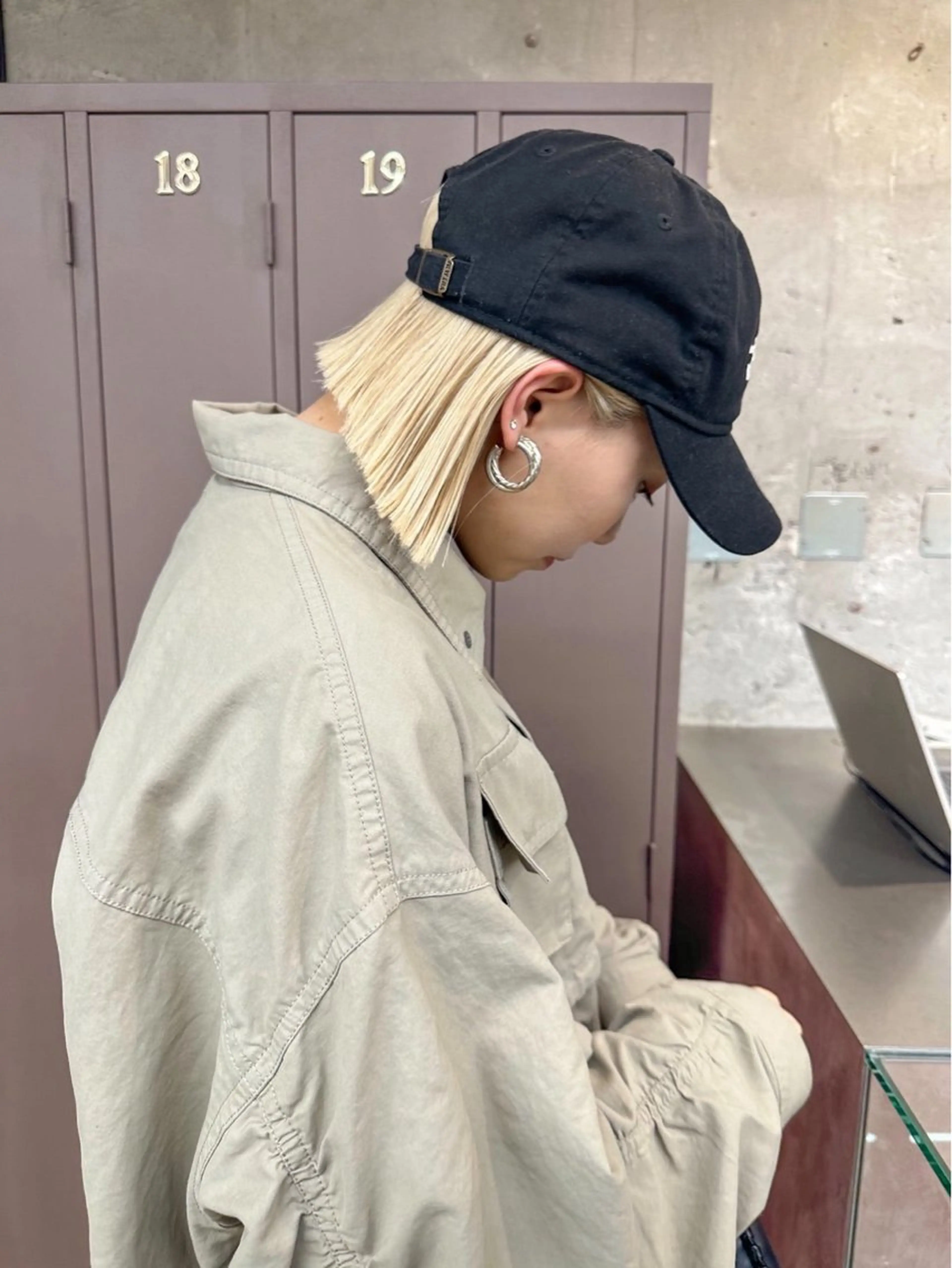 ミディアム ヘアカラー 森綱 悠 /栄/ショートのヘアスタイル