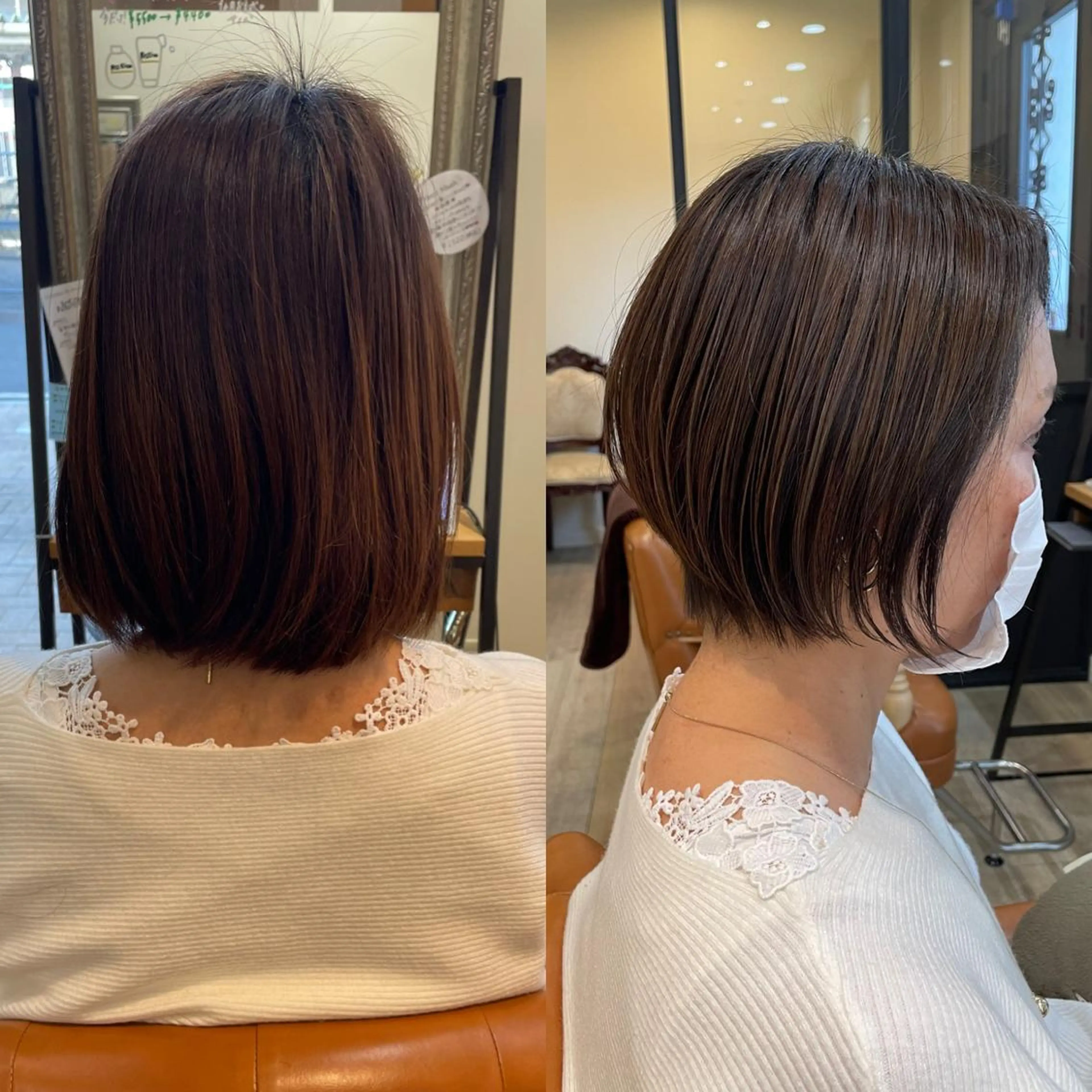 ショート アッシュ アッシュブラウン 亀川蓮 Agu hairのヘアスタイル