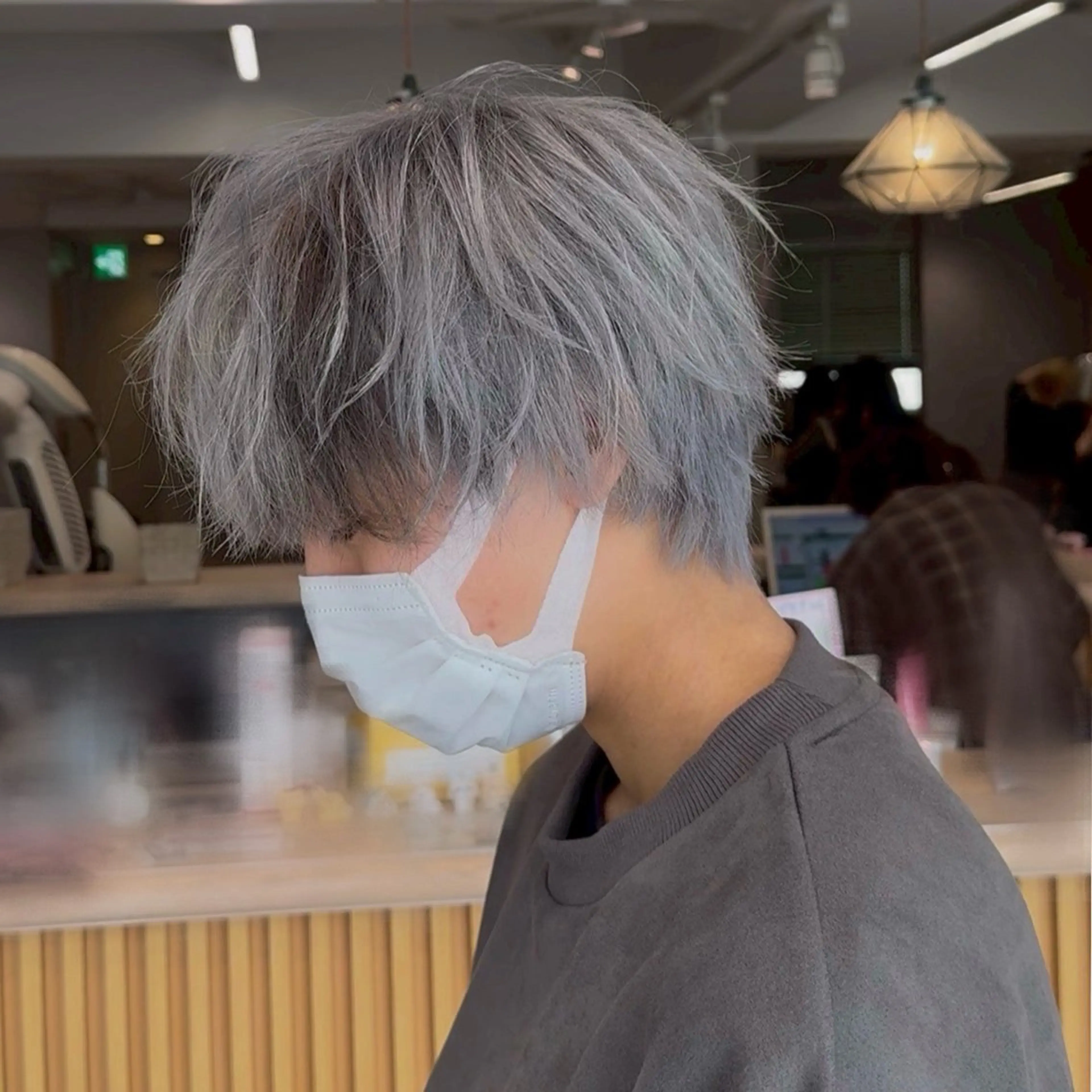 メンズ カット エクステ/ハイトーン /HARUNAのヘアスタイル