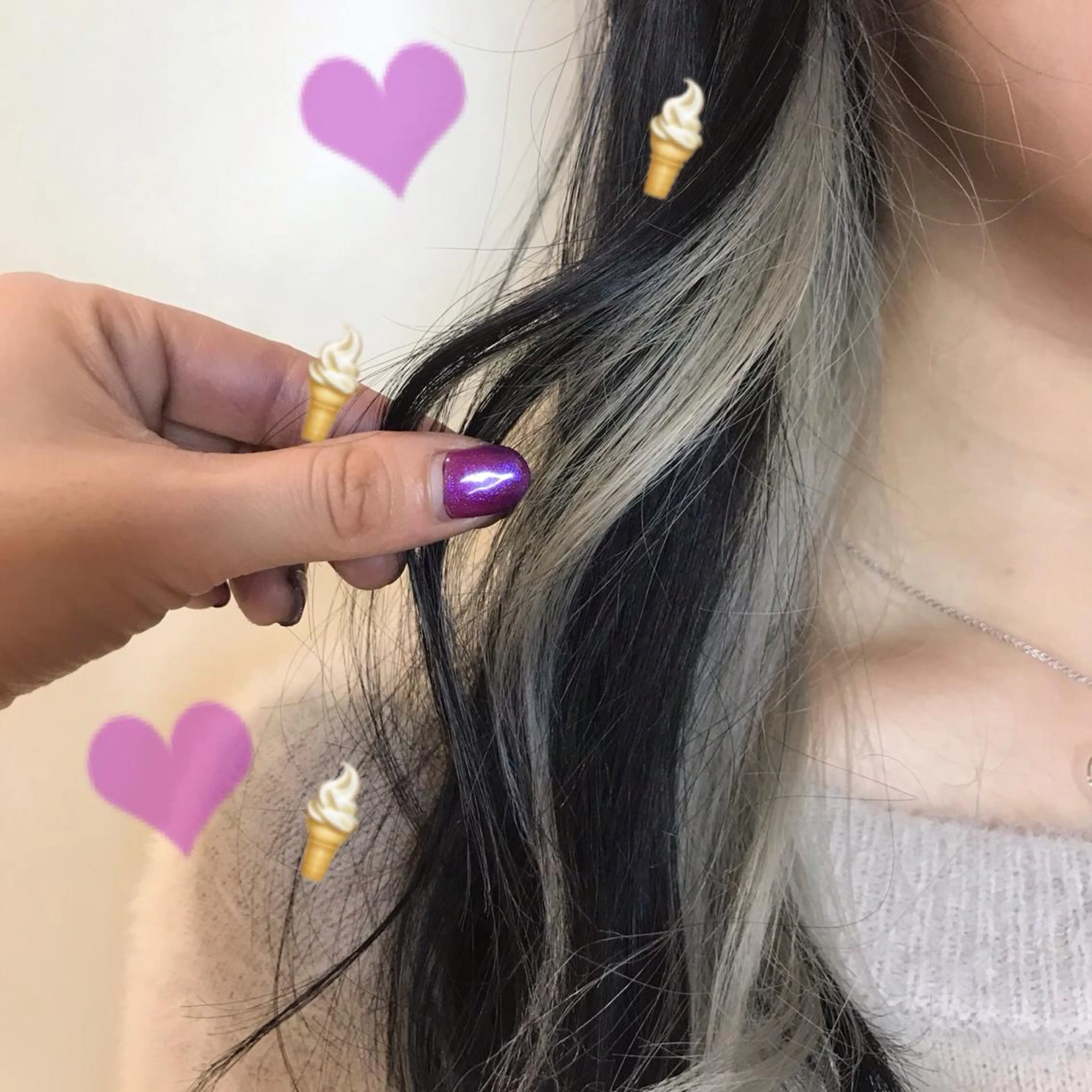 ミディアム カラー ブリーチ 新宿駅近♡個室 ♡関口三都季🌜のヘアスタイル