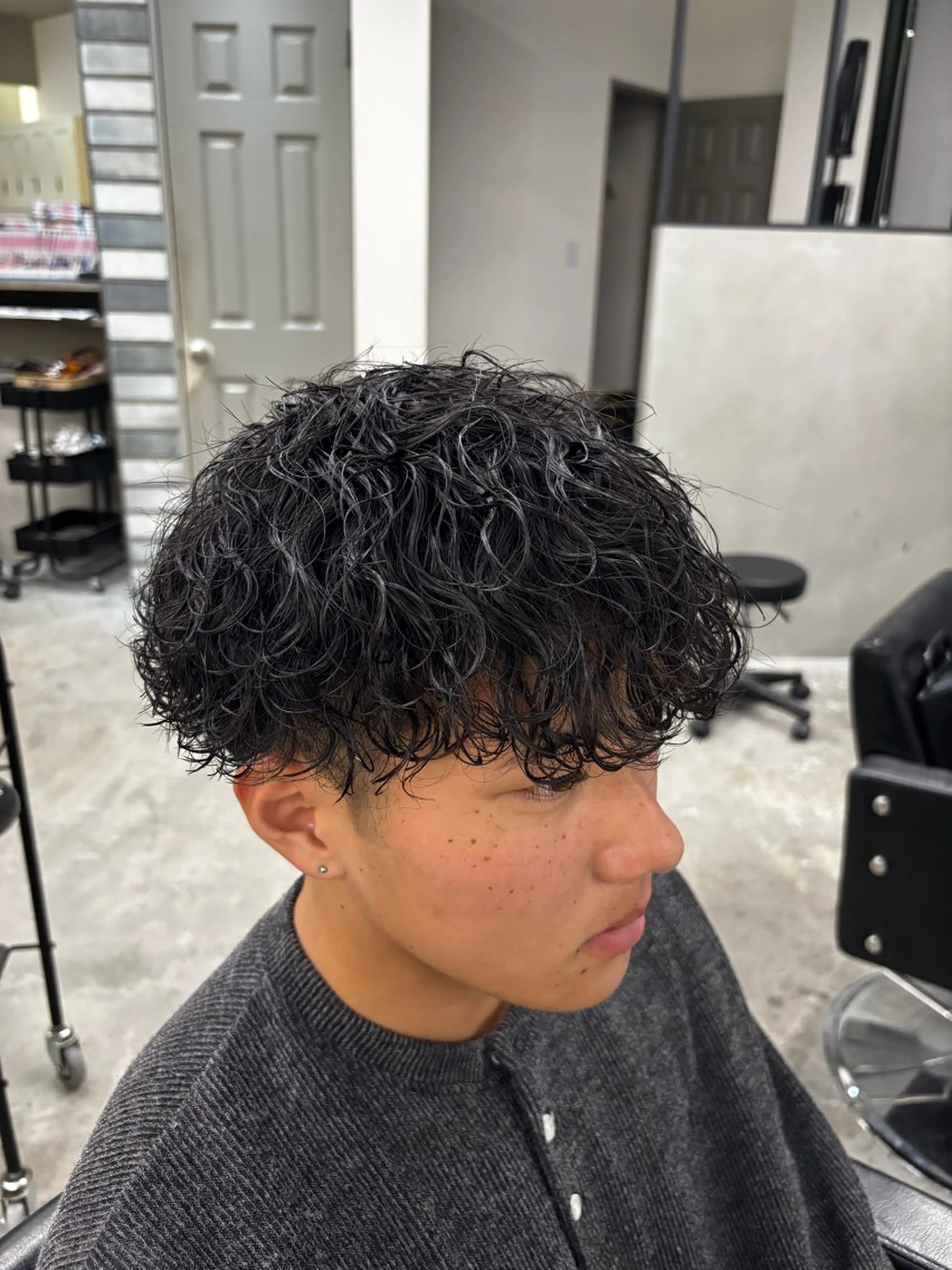 パーマ メンズ メンズパーマ 波巻きパーマ カット パーマ mikuto メンズ/パーマのヘアスタイル