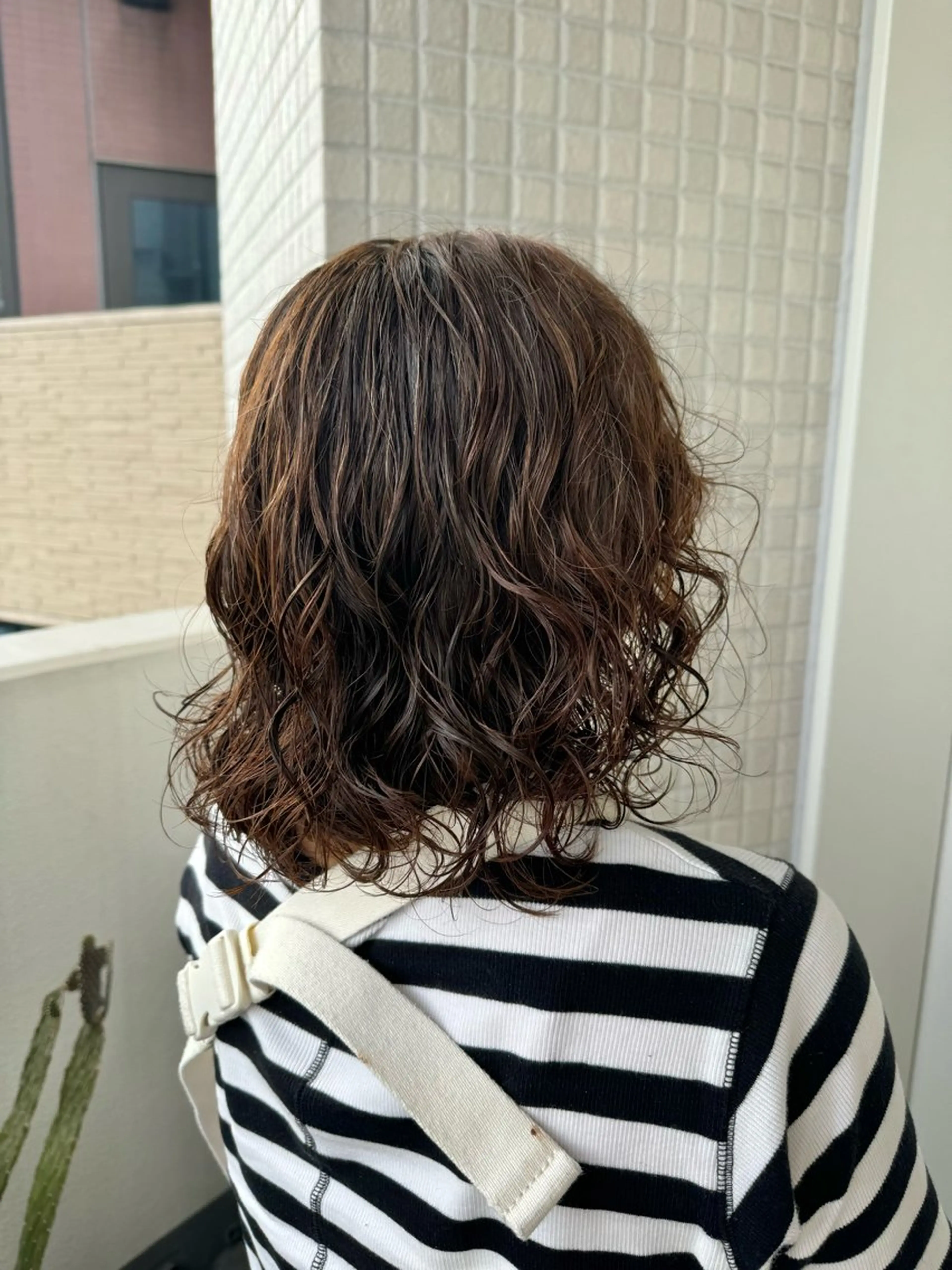 ミディアム パーマ 縮毛矯正/エクステ ヘアアレンジ/ひふみのヘアスタイル