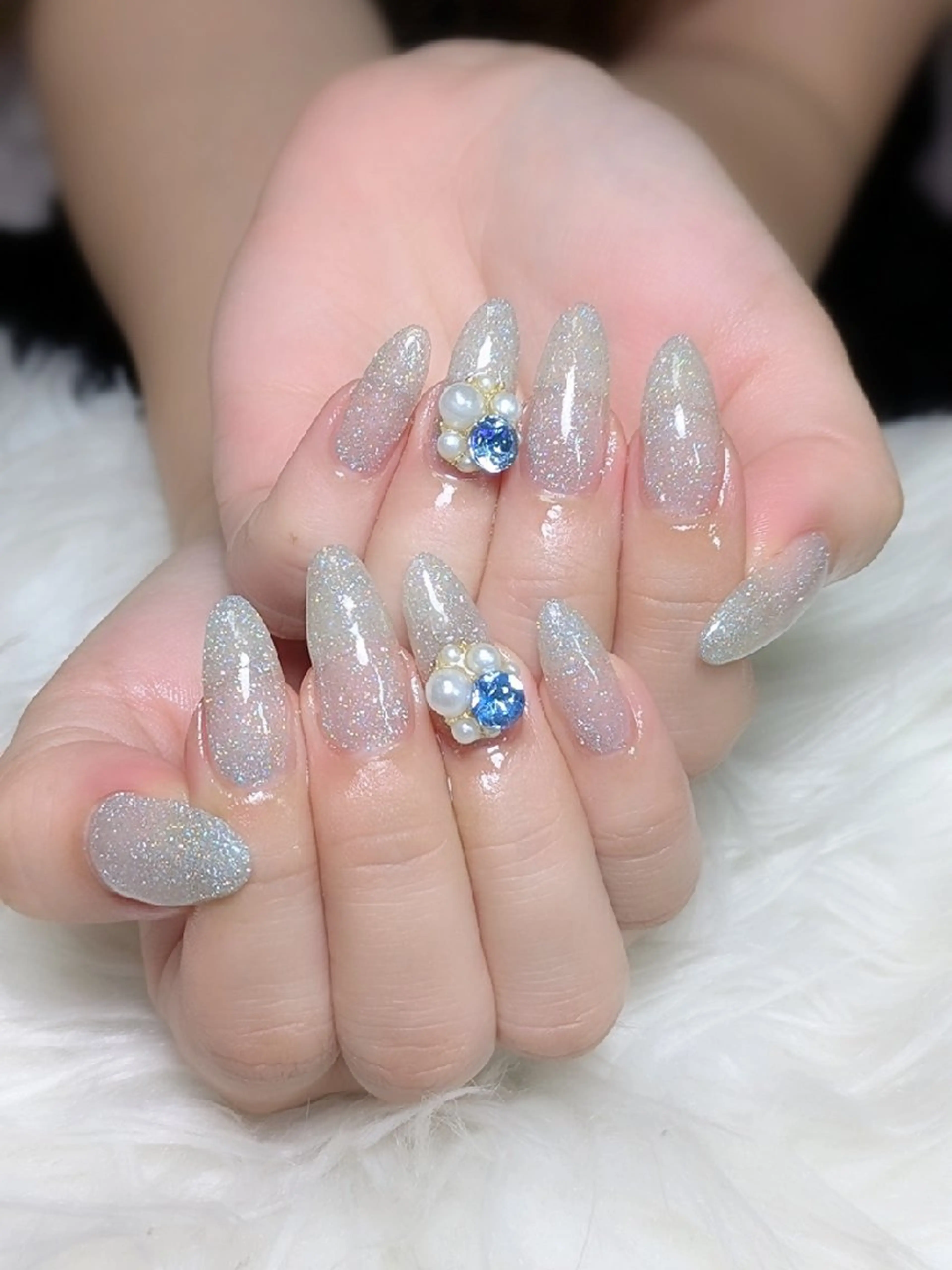 ネイル フラッシュネイル ロングネイル ワンカラーネイル ハンドネイル m&pPrivate nailsalonのネイルデザイン