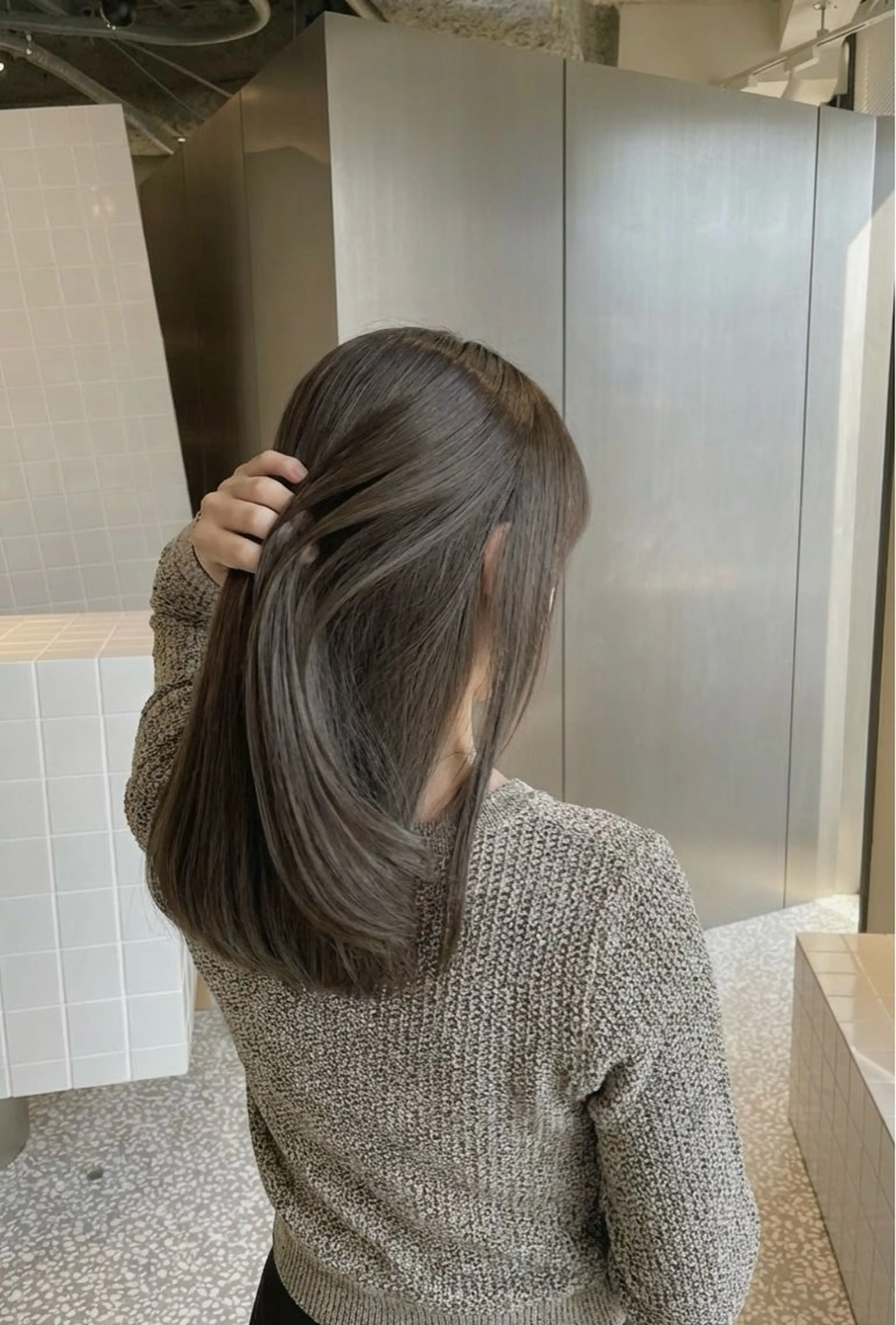 ミディアム カラー 梅田/艶カラー/ 髪質改善/イサミのヘアスタイル