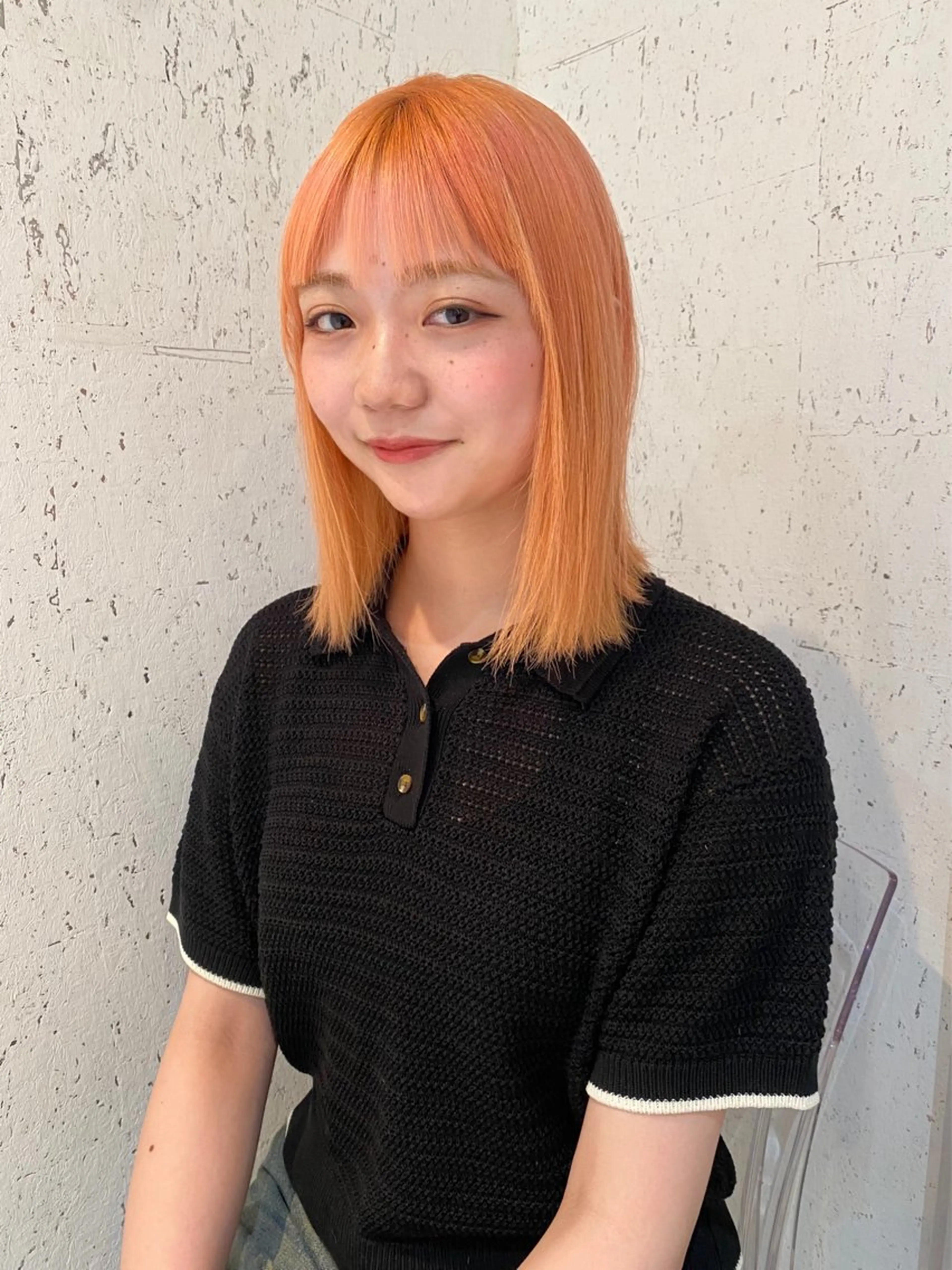 ミディアム カラー 似合わせカット カット ヘアカラー トリートメント mai / linoah˚✧のヘアスタイル