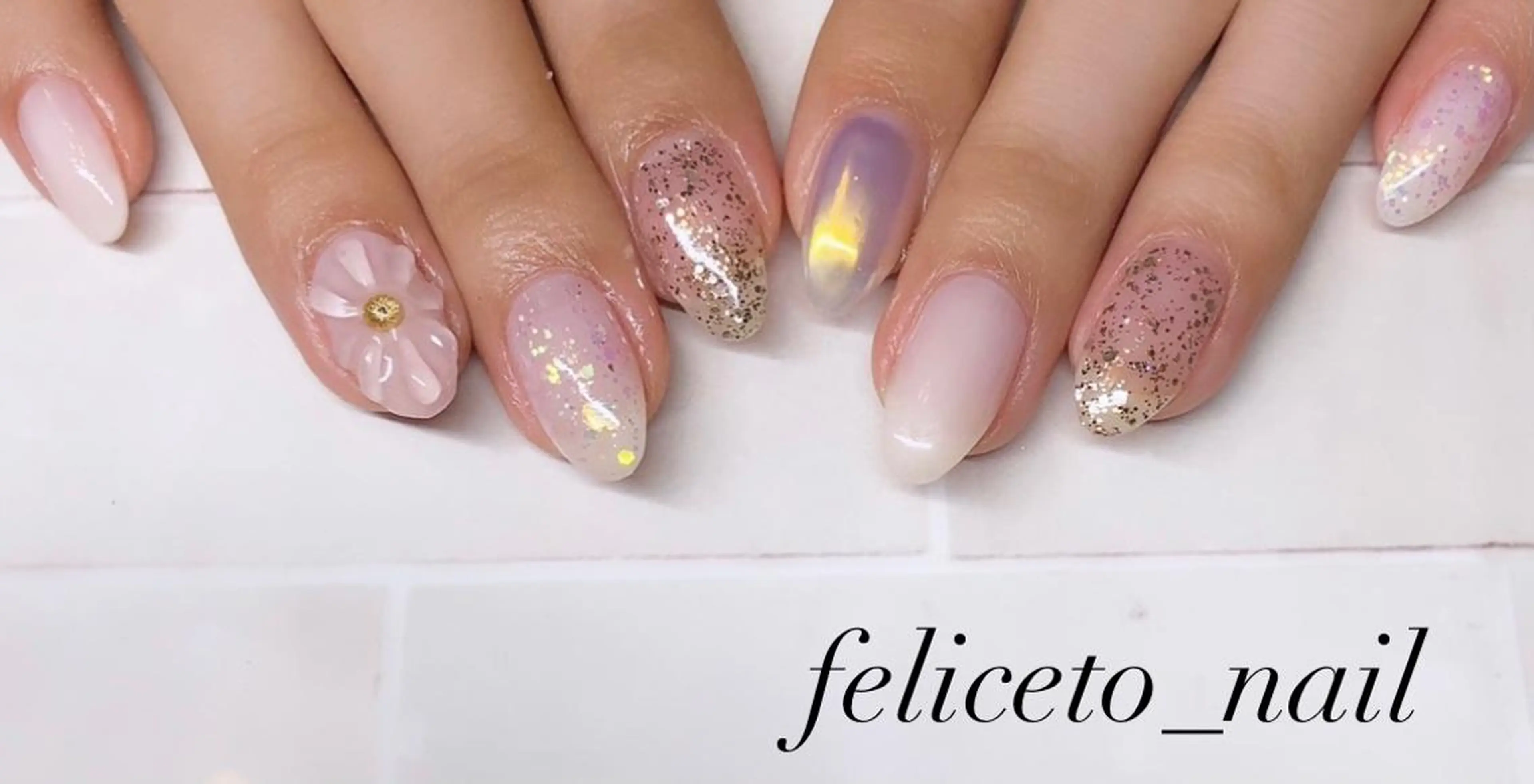 ネイル オーロラネイル クリアネイル feliceto_nail所属・Honokaホノカ nailのエステ・リラクイメージ