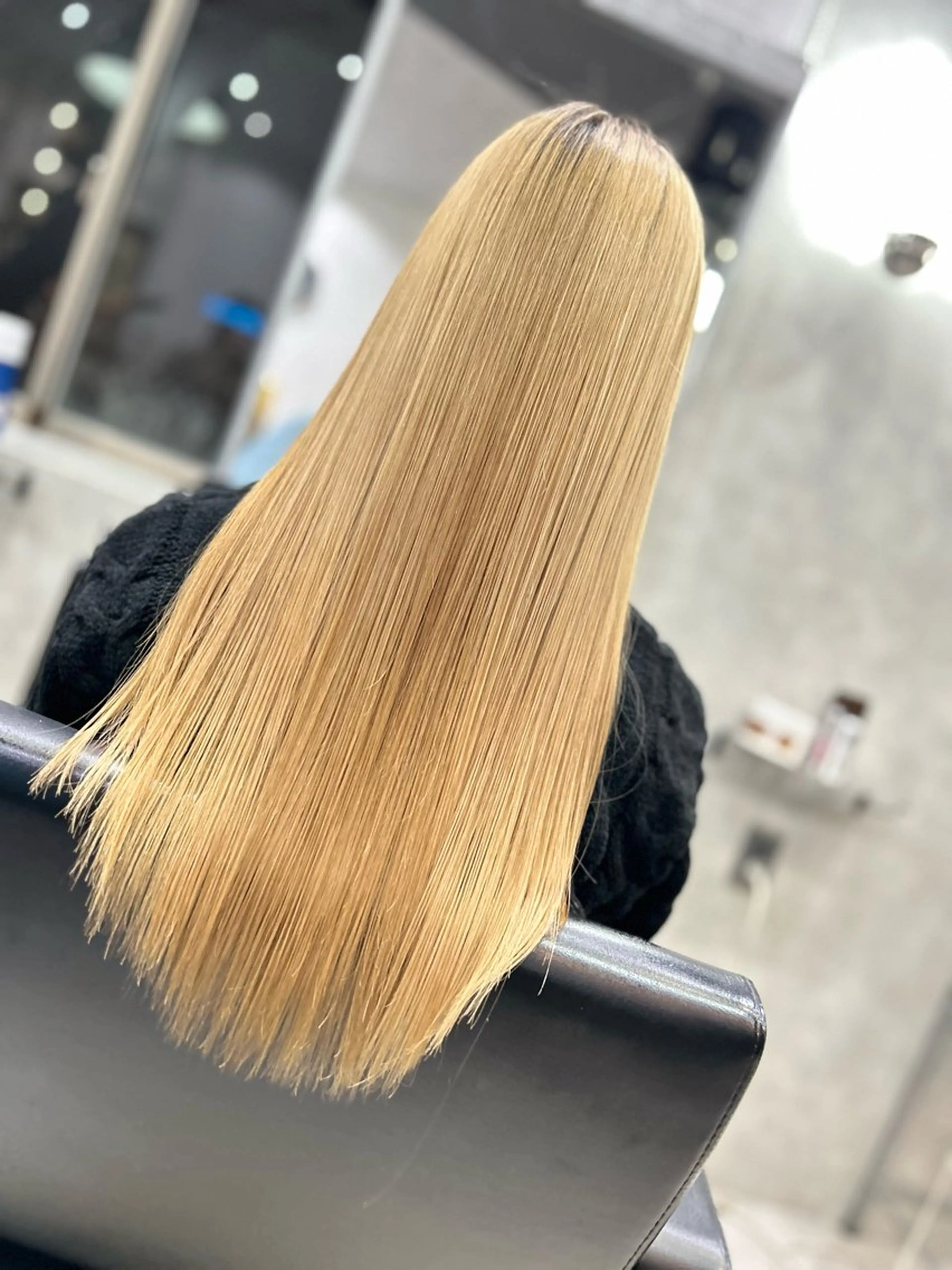 ロング パーマ ヘアアレンジ 酸性ストレート ストレートパーマ VIM hairおもろまち店のヘアスタイル