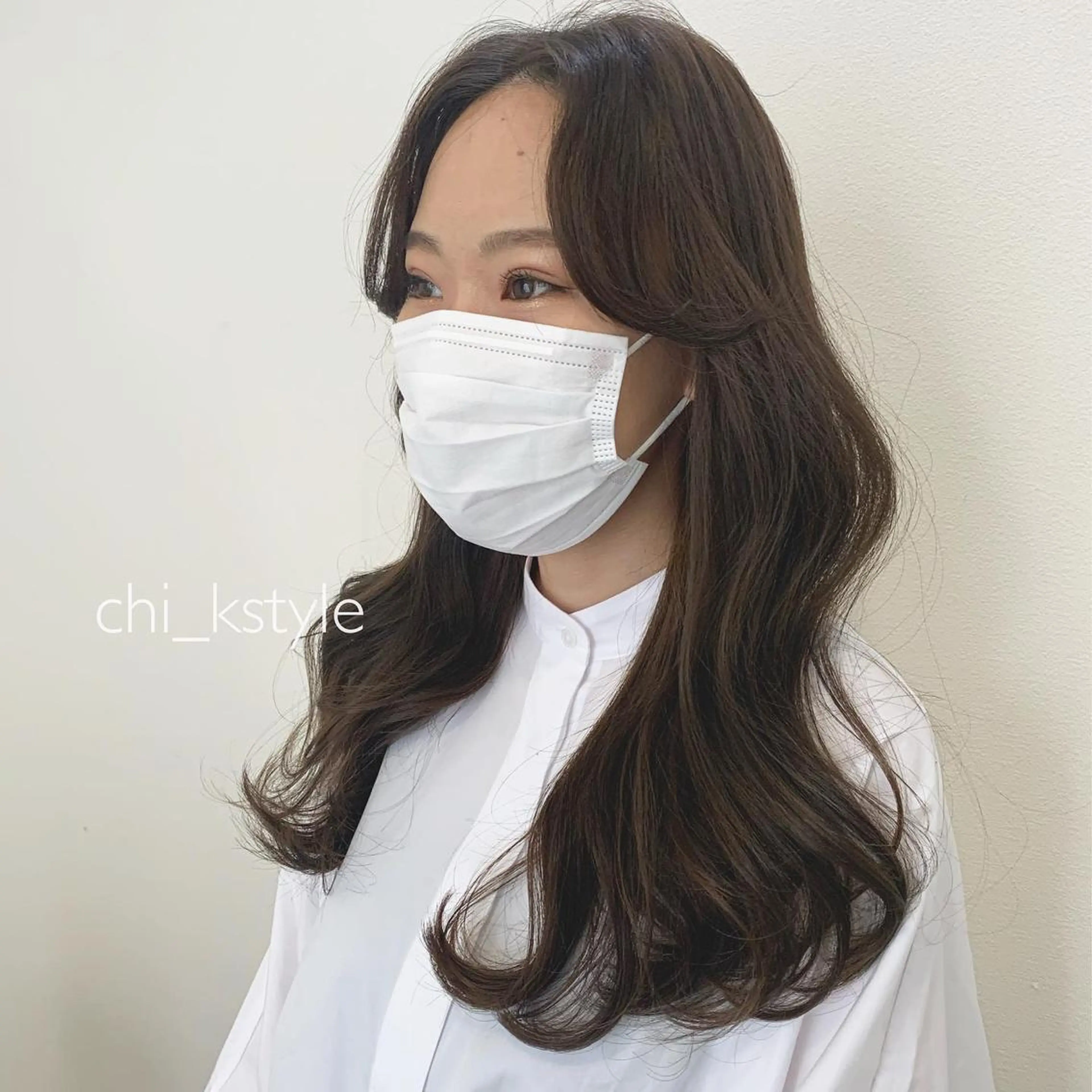 ロング カット ヘアカラー トリートメント 韓国🇰🇷髪質改善 Chisaki치사키のヘアスタイル