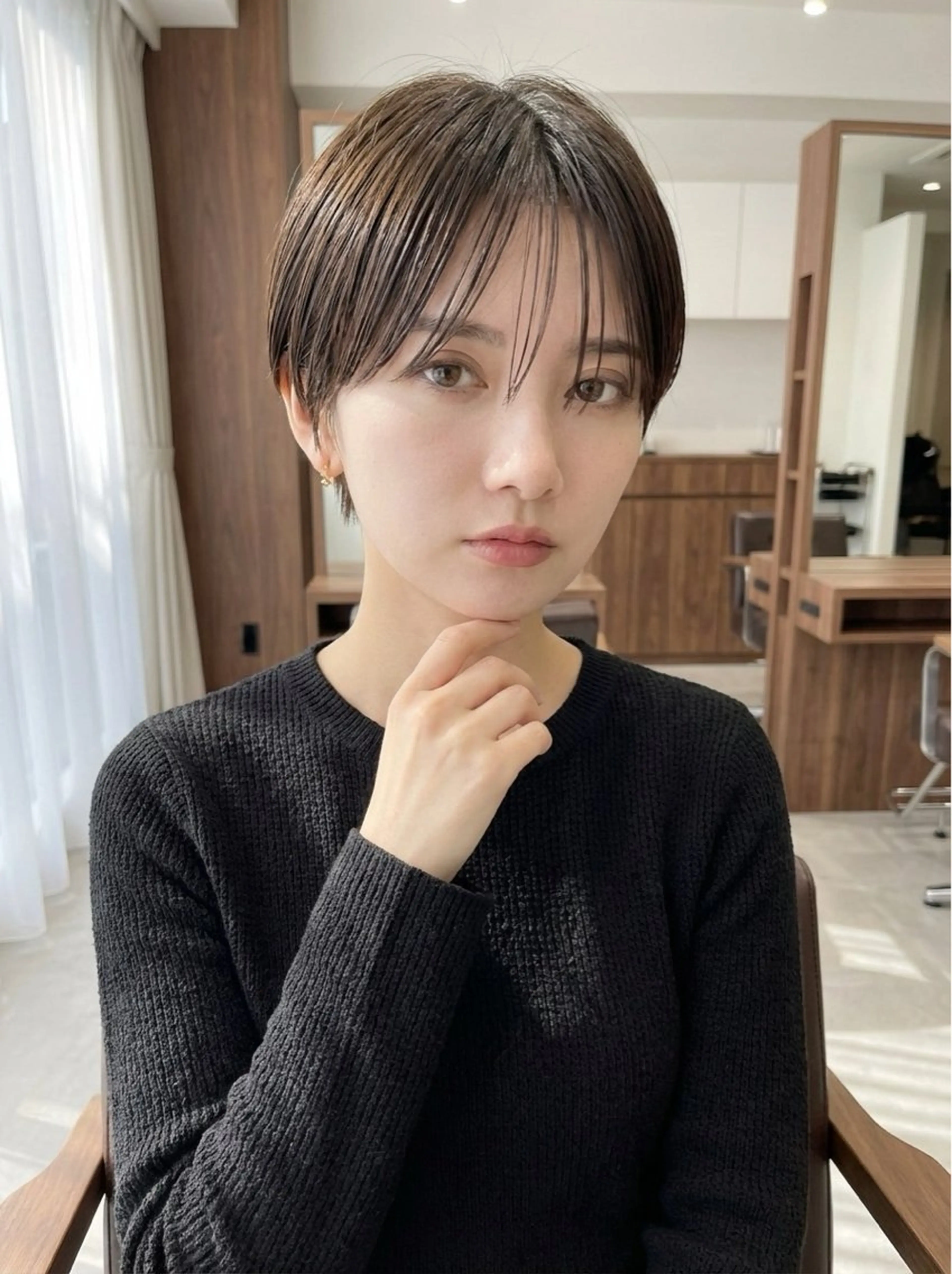 ショート カラー ヘアカラー トリートメント [透明感ハイライト] 加藤のヘアスタイル