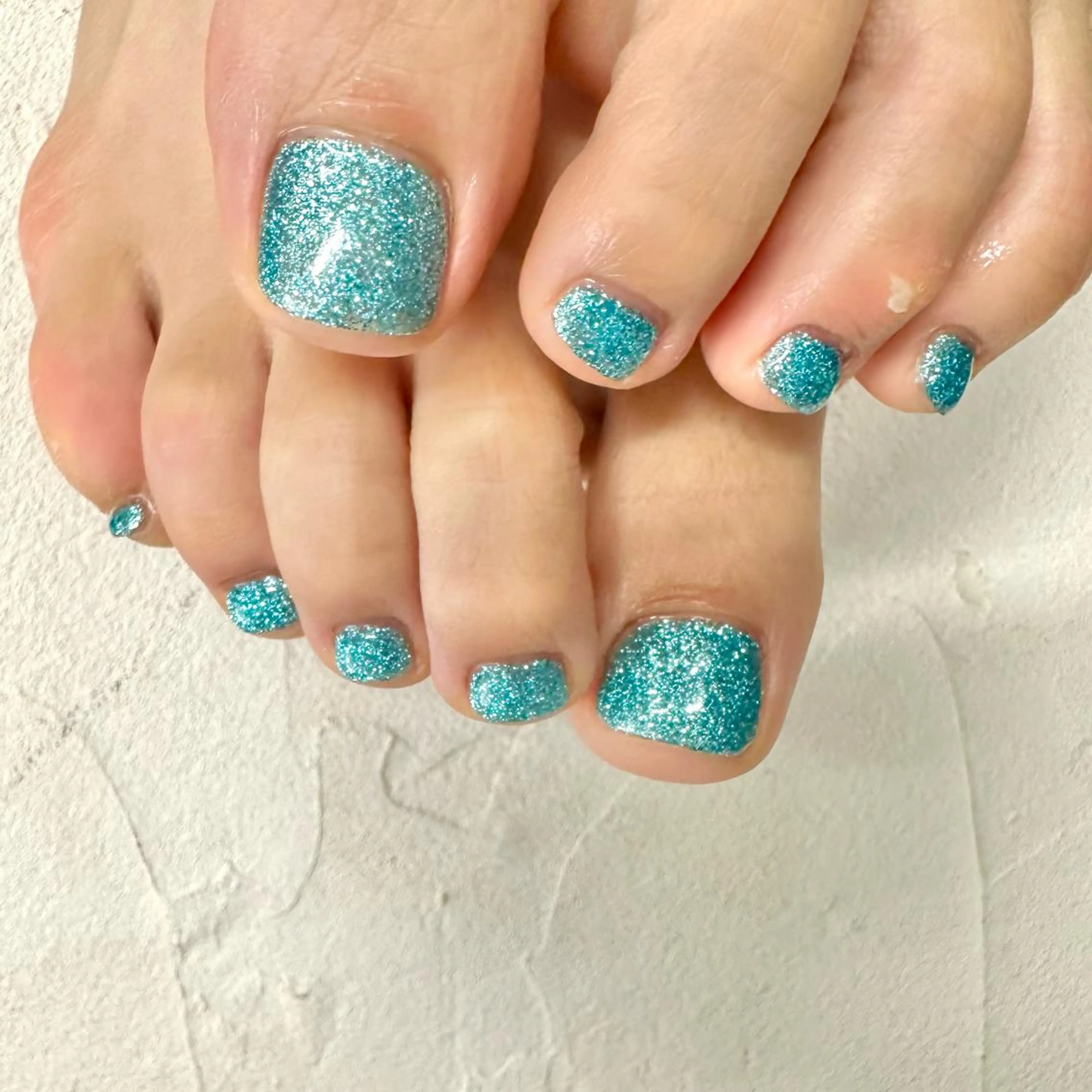 ネイル ラメ(グリッター) 水色 She Nail studio原宿店所属・akari原宿 プライベートサロンのネイルデザイン