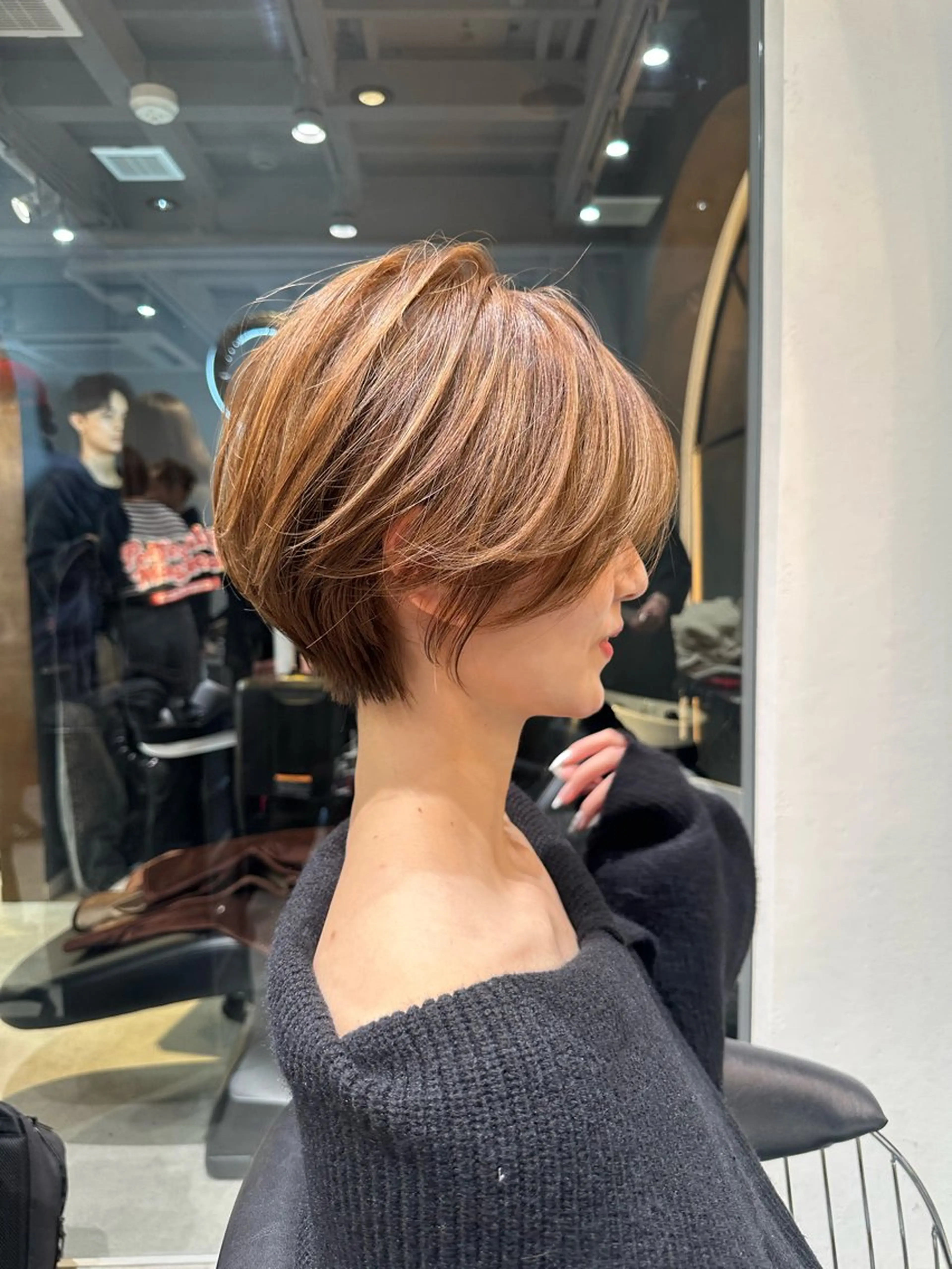 ショート くびれヘア ハイライト 髪質改善 ショートヘア taiga レイヤー /髪質改善/矯正🌈のヘアスタイル