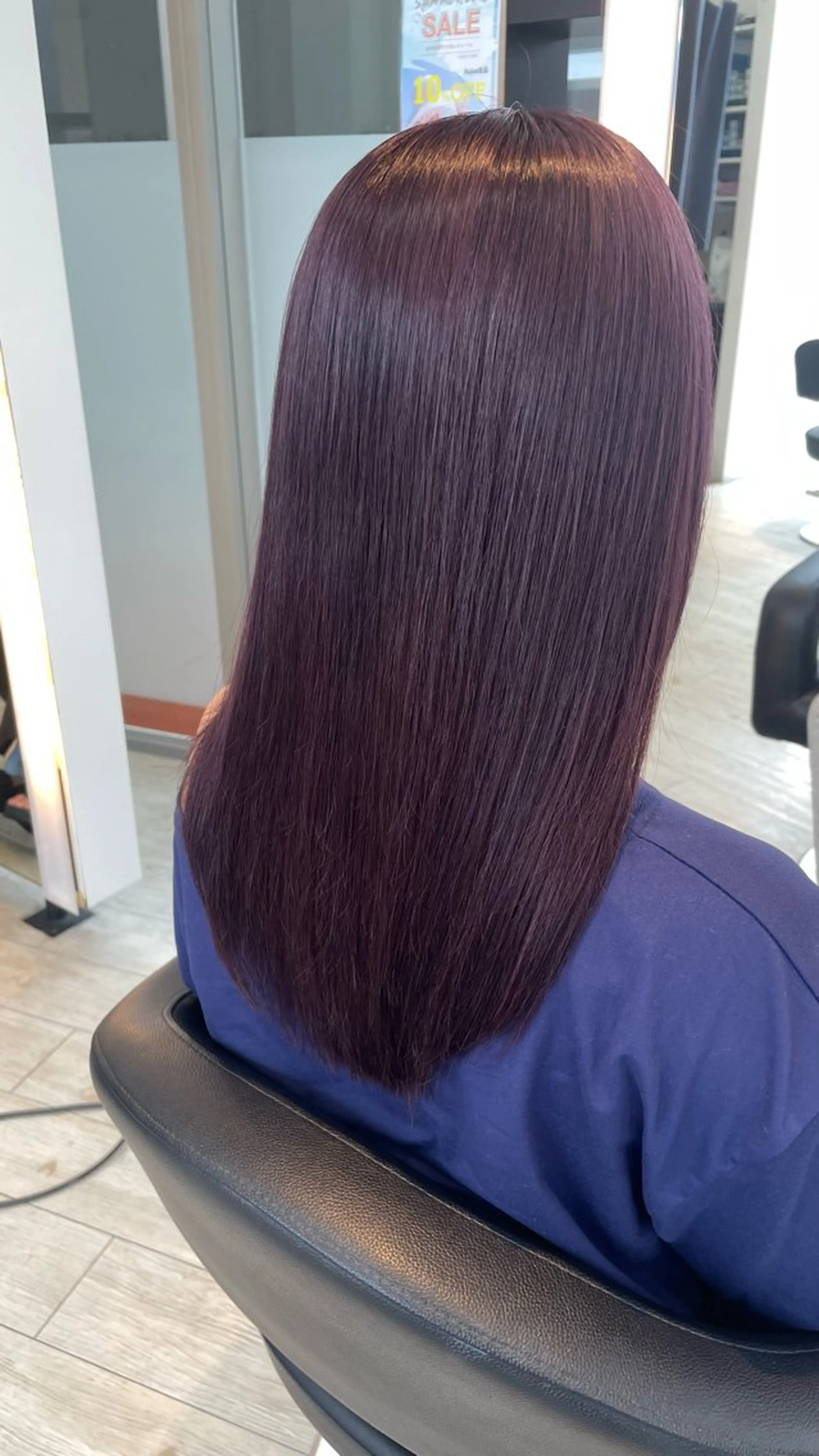 セミロング カラー ヘアカラー トリートメント ブリーチ/髪質改善/ ハイトーン/暖色のヘアスタイル