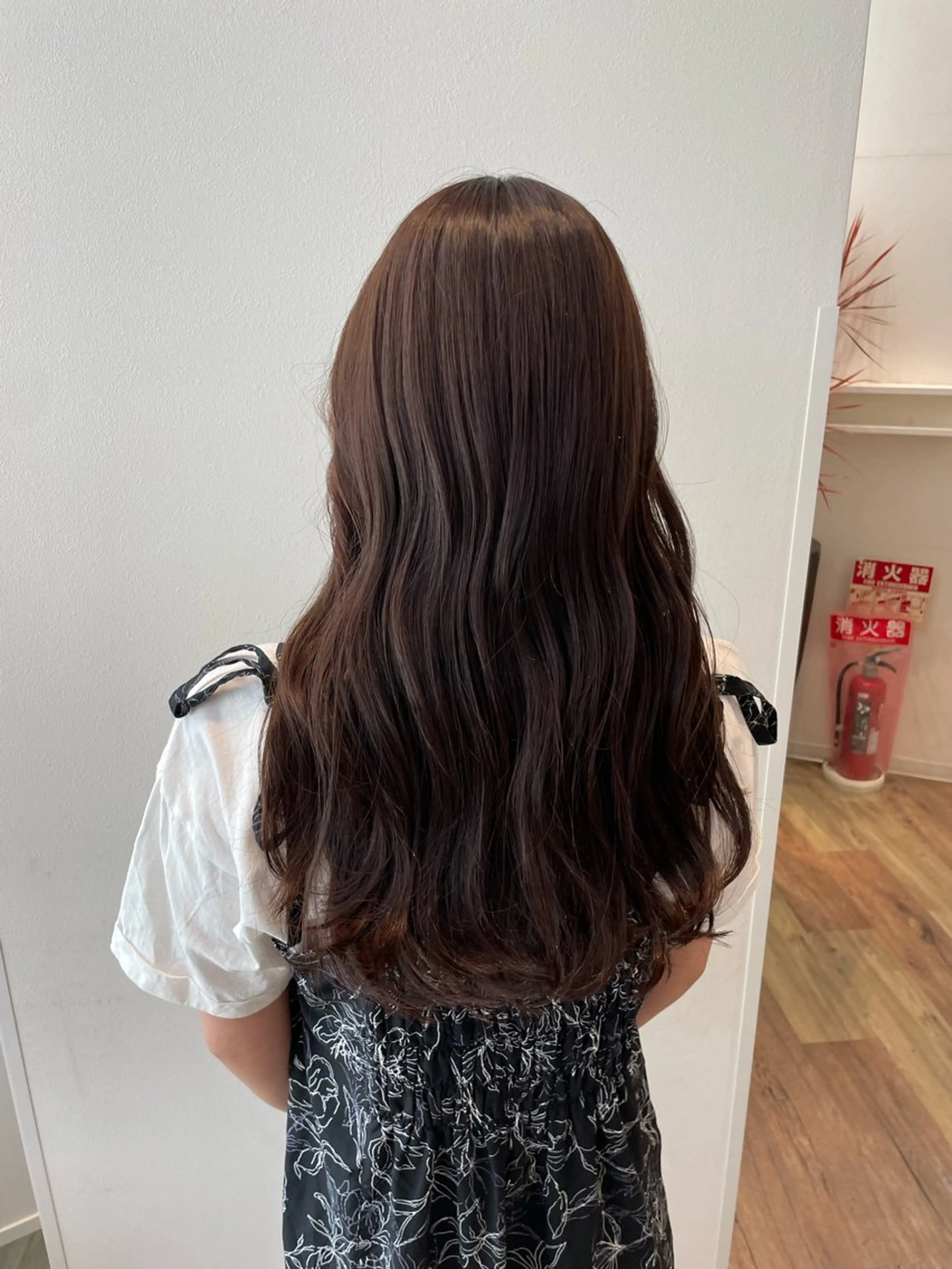 ロング カラー ブラウンカラー ラベンダーカラー カット ヘアカラー トリートメント k-twoたき✨艶感 カラー／美髪矯正のヘアスタイル