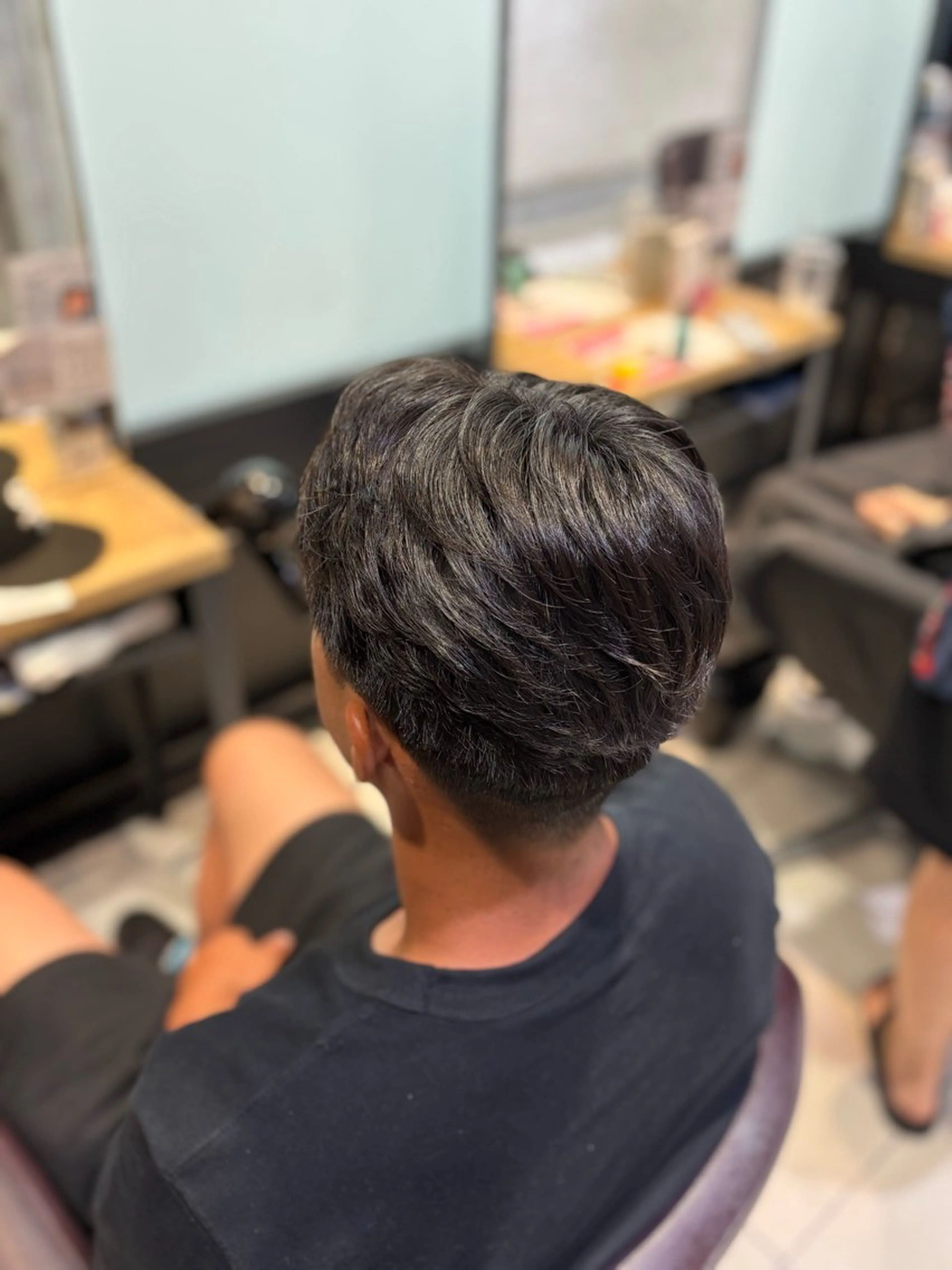 メンズ パーマ 韓国髪質改善艶カラー /レイヤー/miyuのヘアスタイル