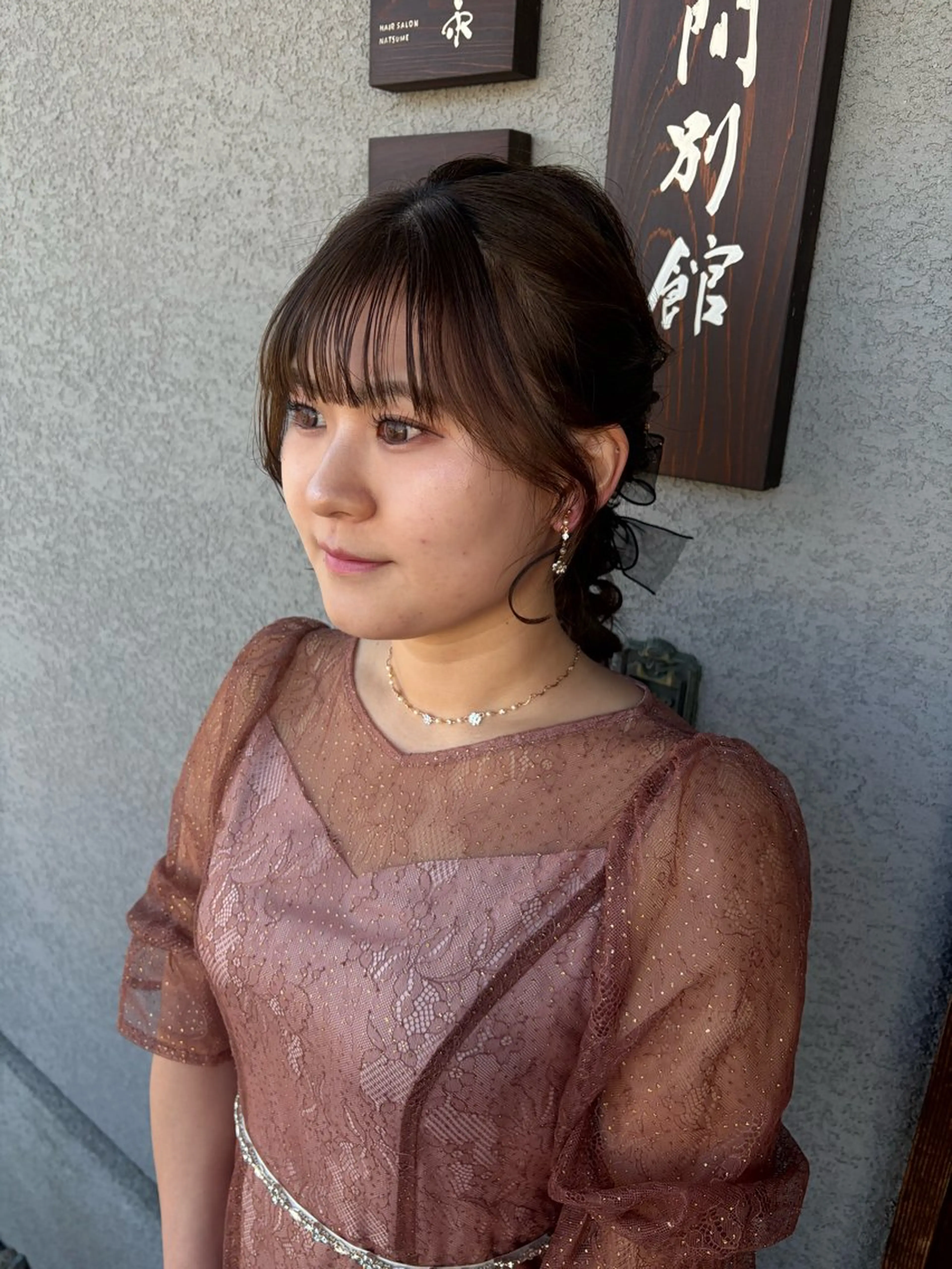 セミロング ヘアアレンジ 冨永 萌のヘアスタイル