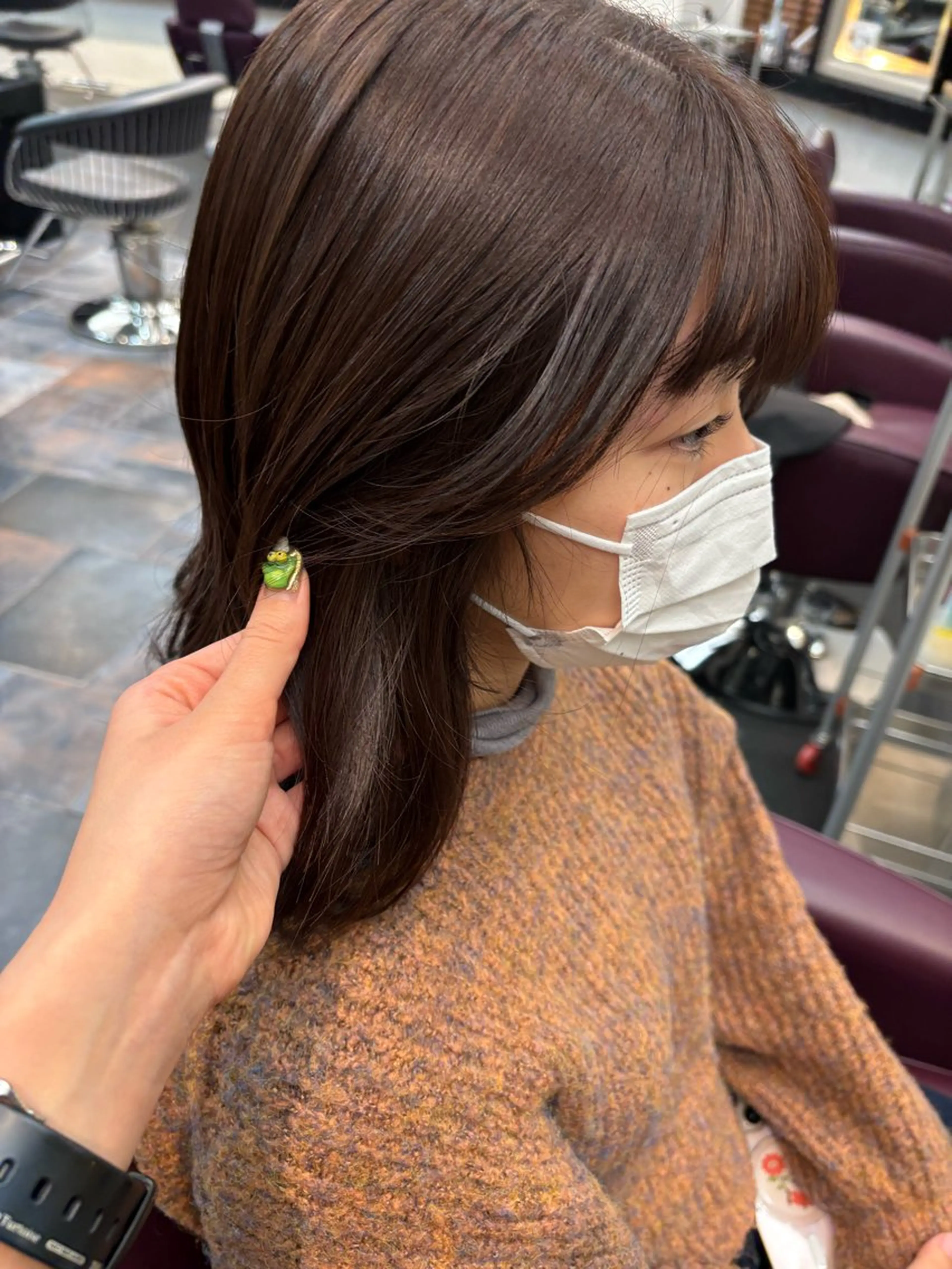 カラー ヘアカラー ワタナベ イオリ🧼のヘアスタイル