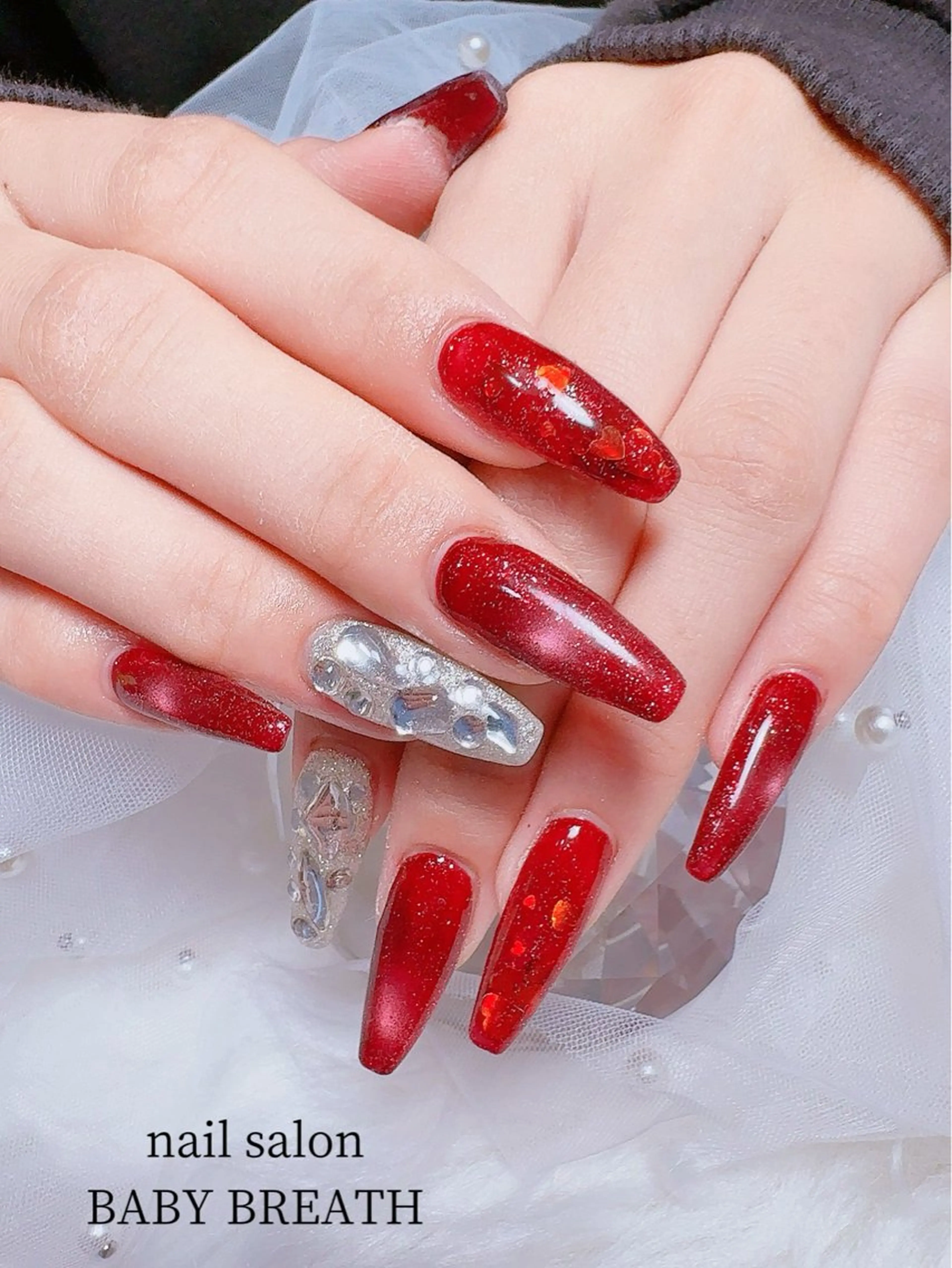 ネイル アートネイル フラッシュネイル フットネイル グラデーション ラメ(グリッター) ハンドネイル y natsumiのネイルデザイン