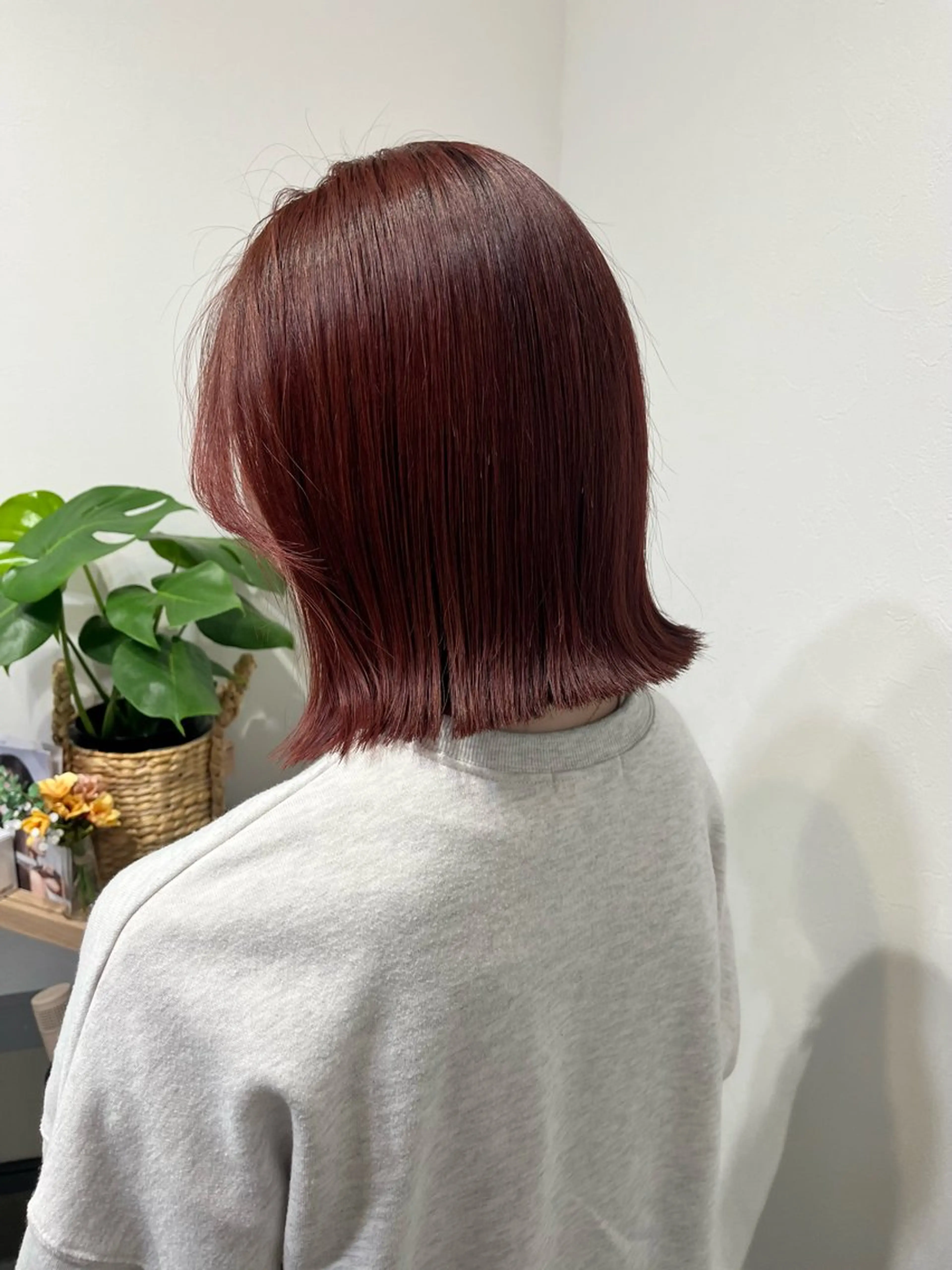 ミディアム カット ヘアカラー 堀越 エリのヘアスタイル