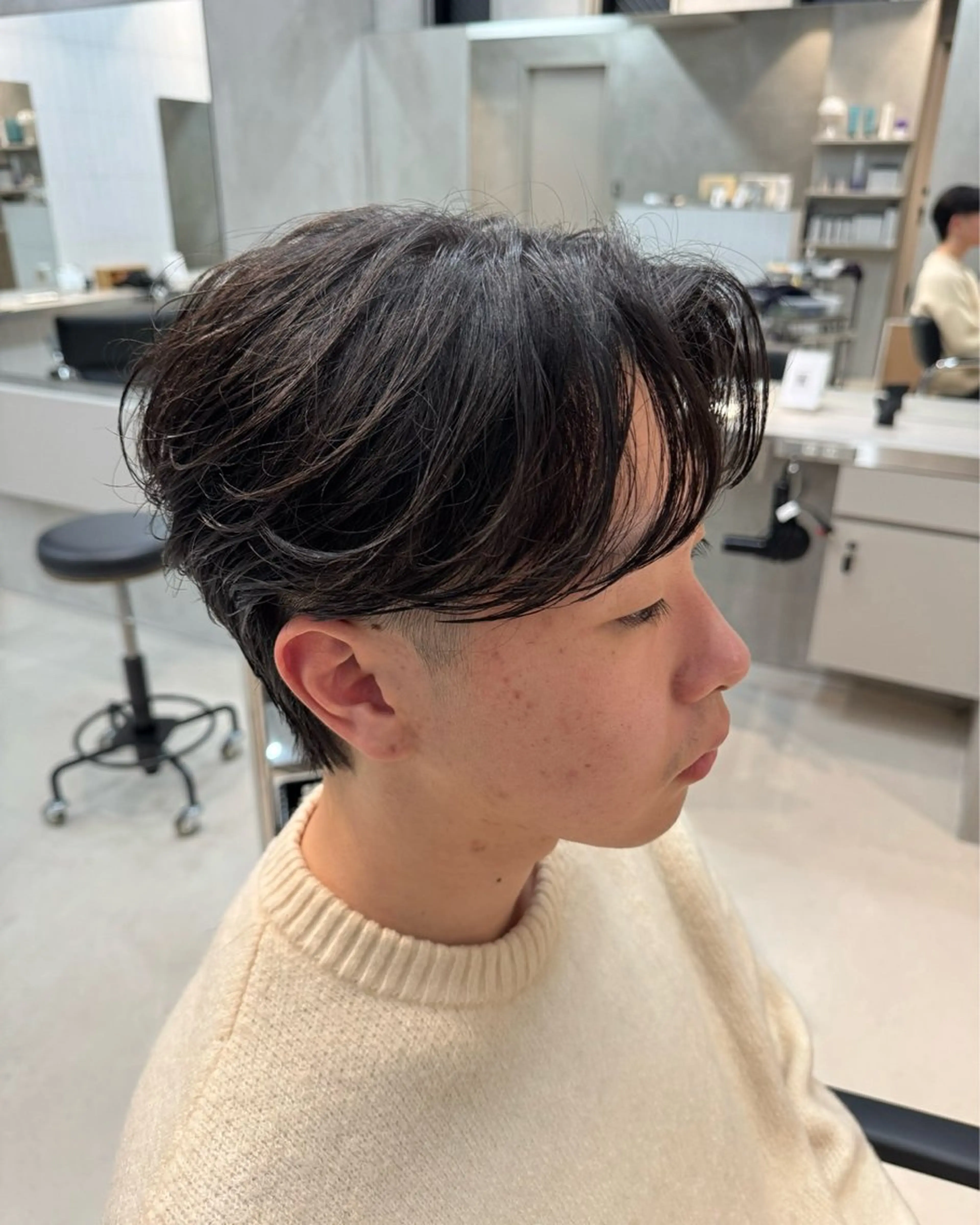 【men's限定】センターパートカットモデル0円✂️の写真