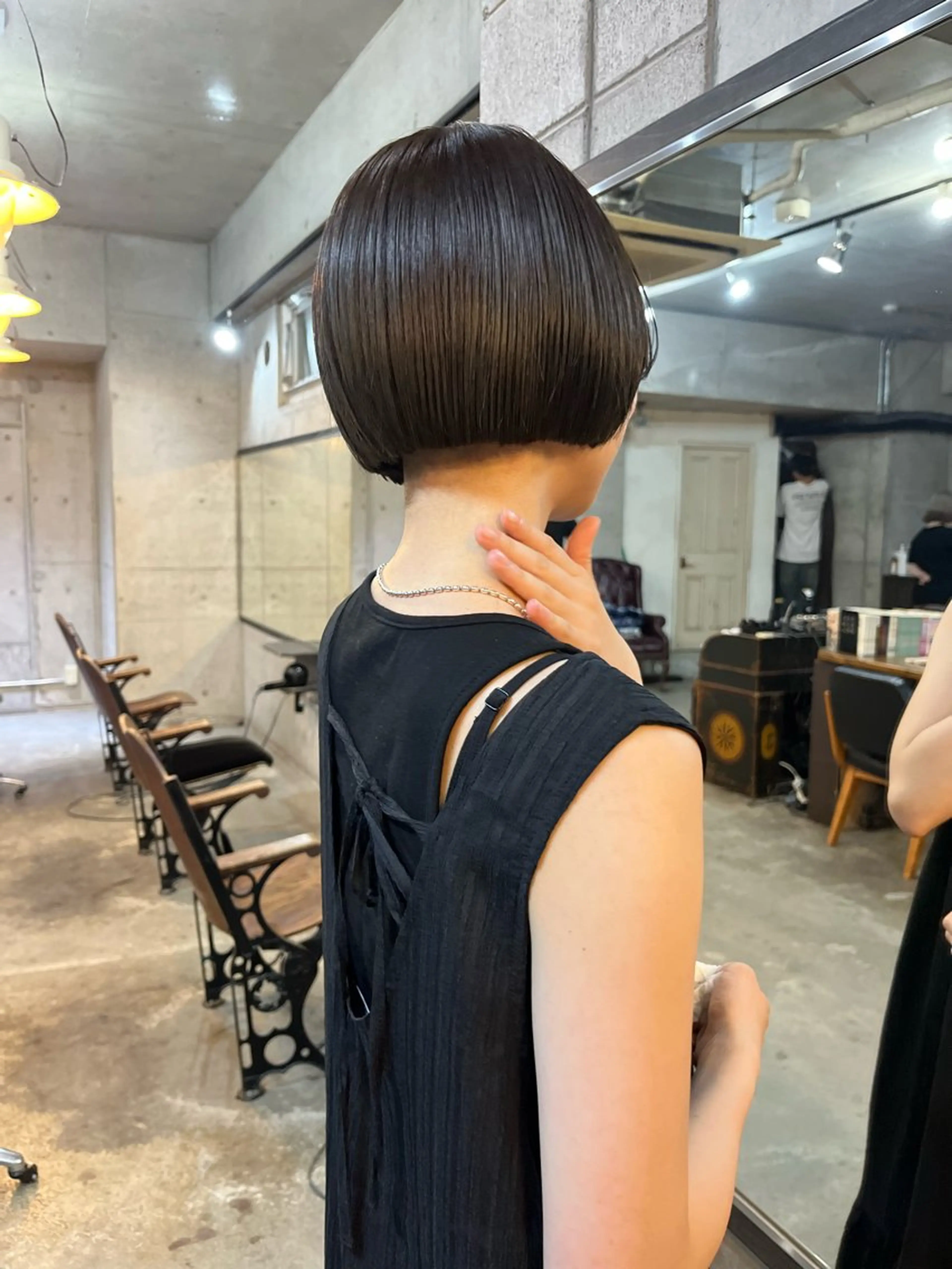 ショート カラー カット ヘアカラー トリートメント ハイトーン/顔まわり レイヤー/YUKAのヘアスタイル