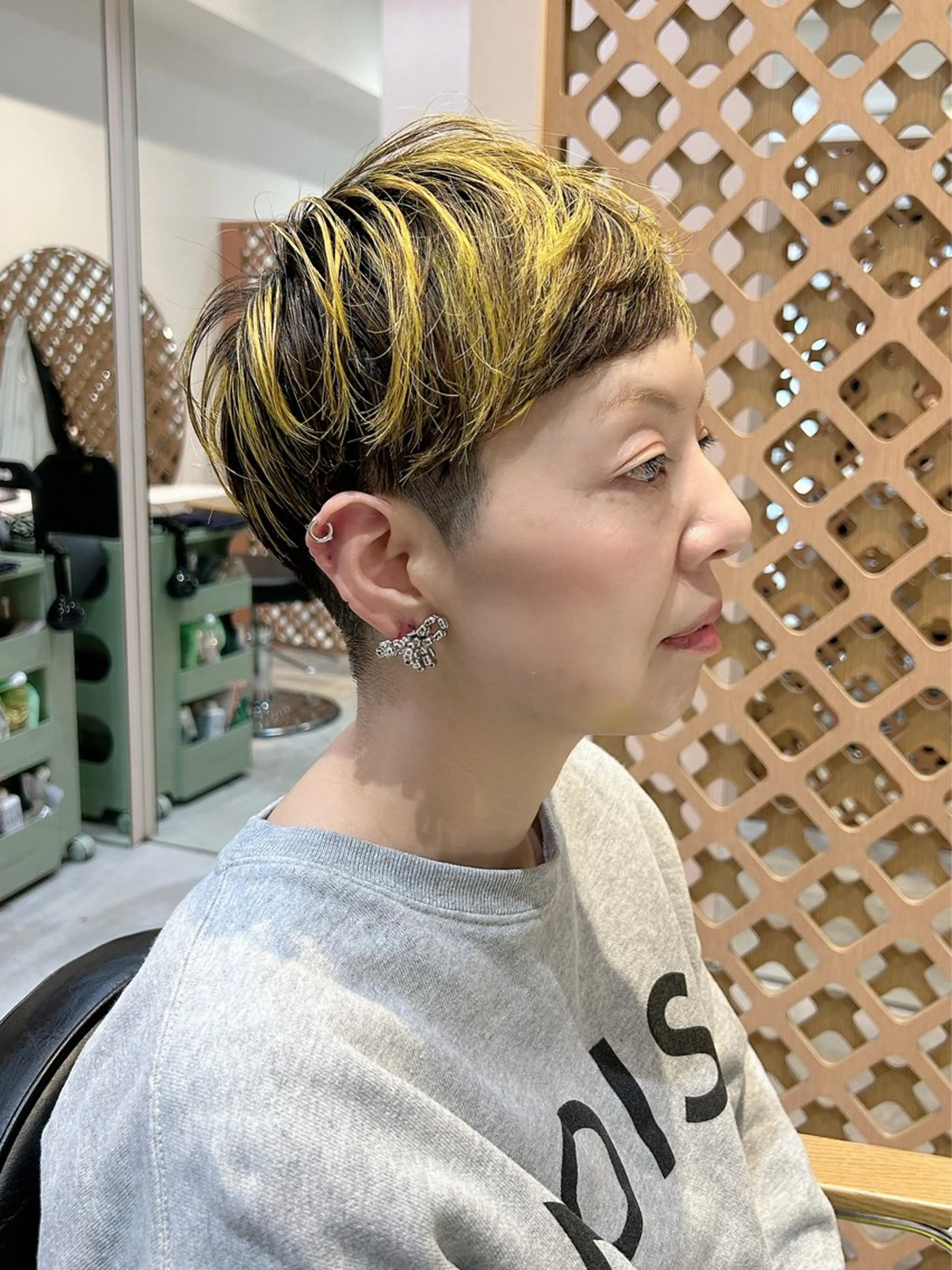 ショート ハイライト ショートヘア マンツーマン施術✂︎ machikaのヘアスタイル