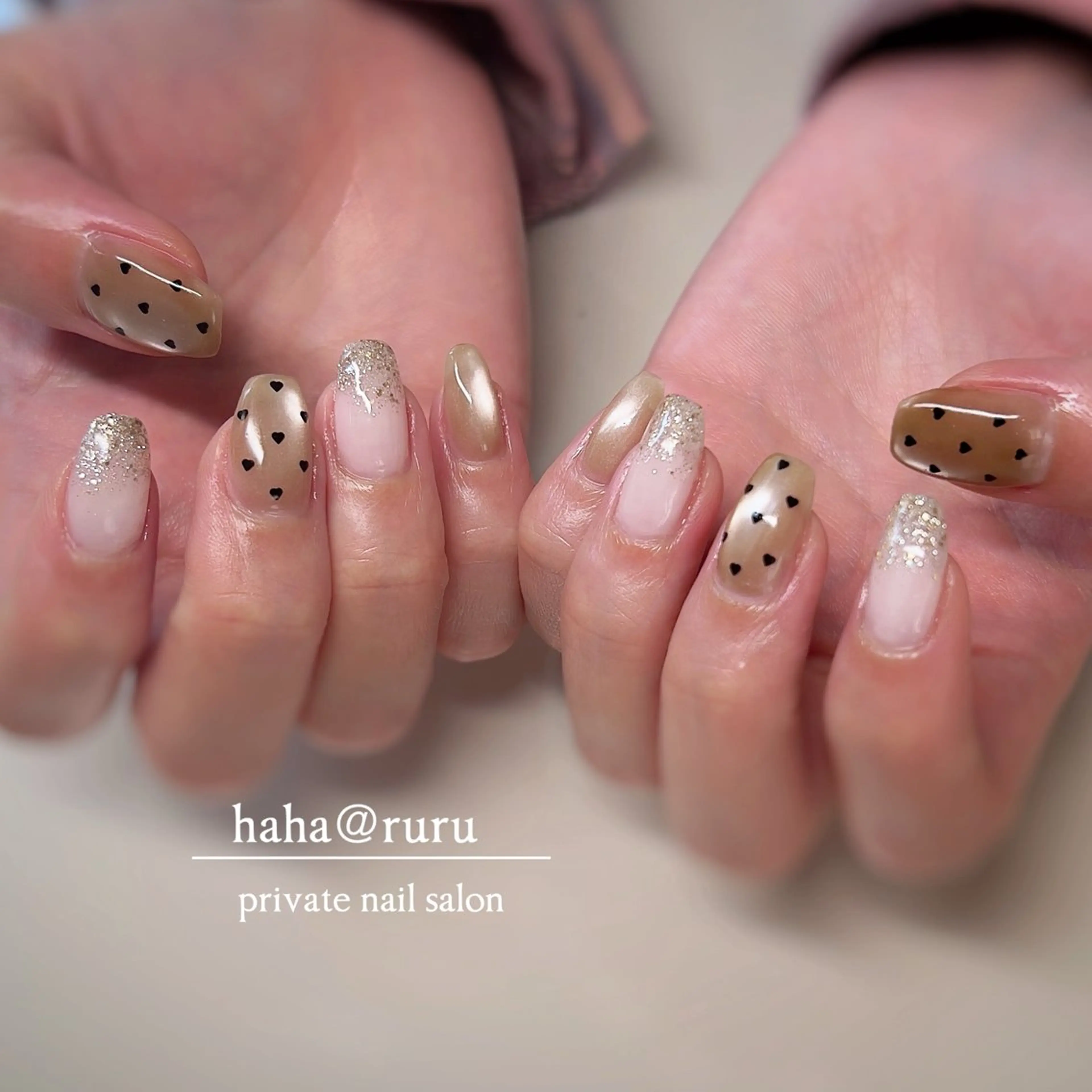 ネイル シンプルネイル ハンドネイル haha@ ruruのネイルデザイン