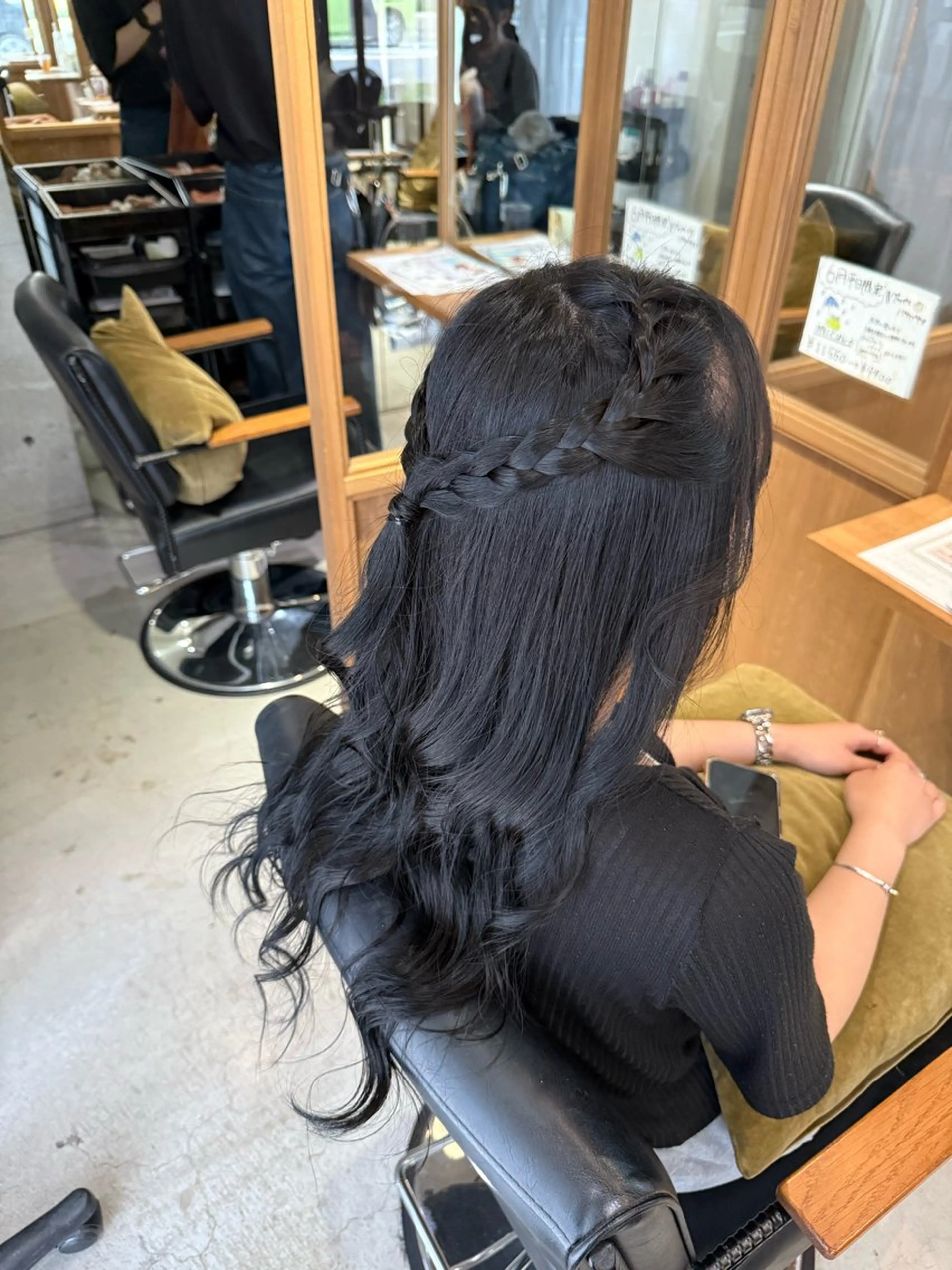 ロング カラー 黒髪 ナチュラルブラック FERIA池田/ 大達咲月のヘアスタイル