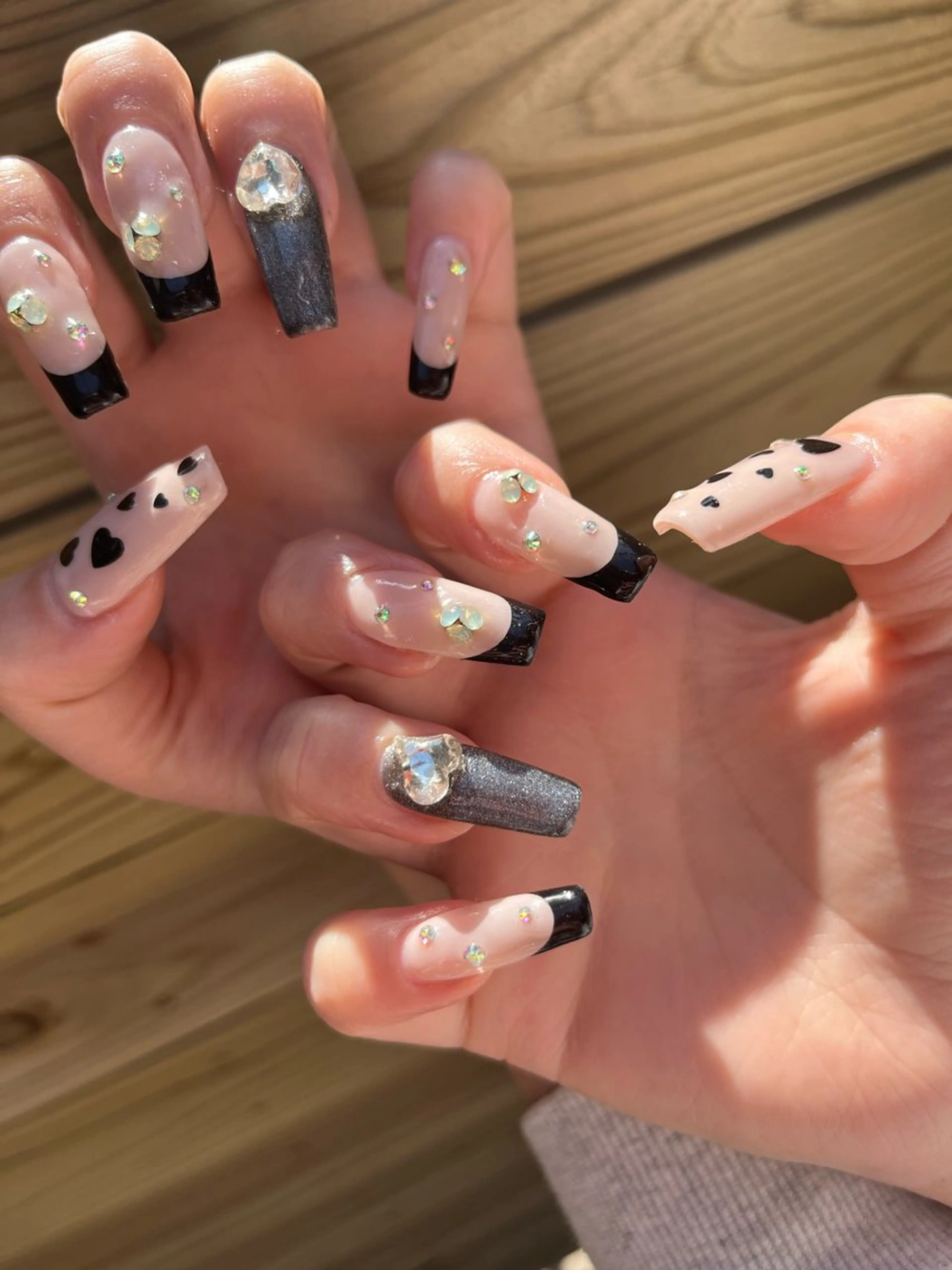 長さ出し(チップ)＋デザインの写真