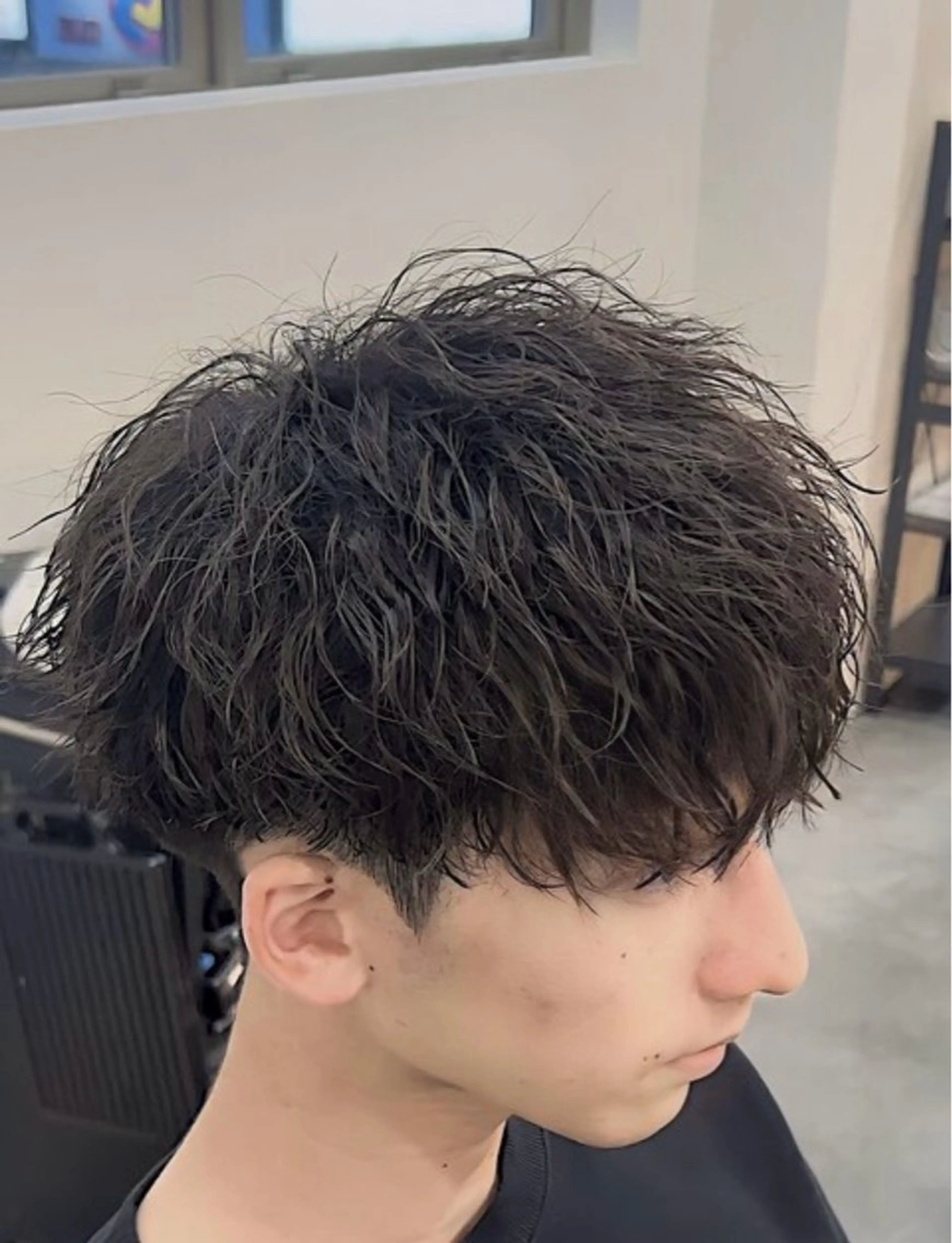パーマ メンズ メンズパーマ ツイストスパイラルパーマ スパイラルパーマ カット パーマ メンズ/シャドウ/ 波巻き/kyogoのヘアスタイル