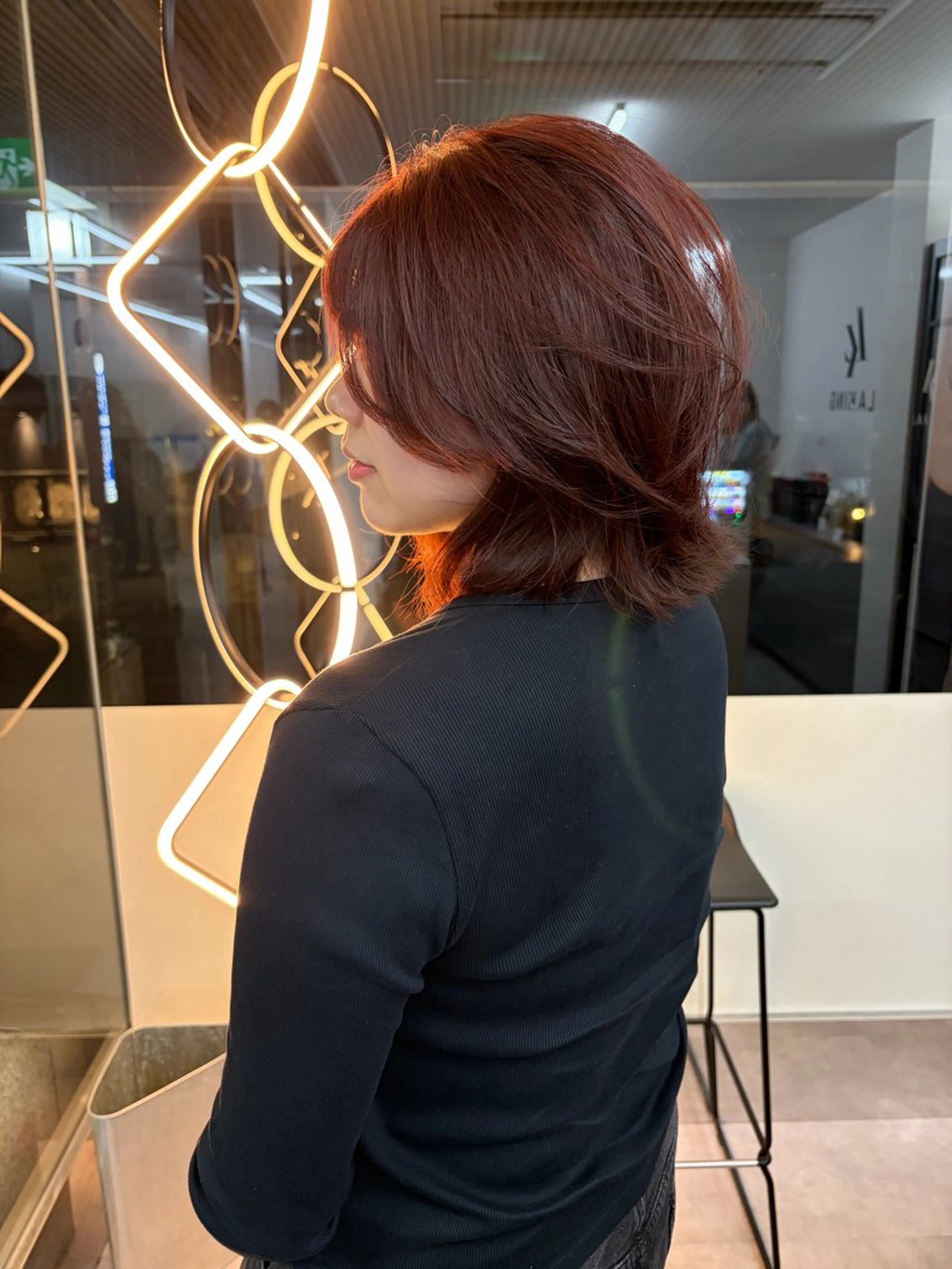 ショート カラー ブリーチ ブラウンカラー ブリーチなしカラー ピンクカラー ピンクブラウン LAKING munonのヘアスタイル