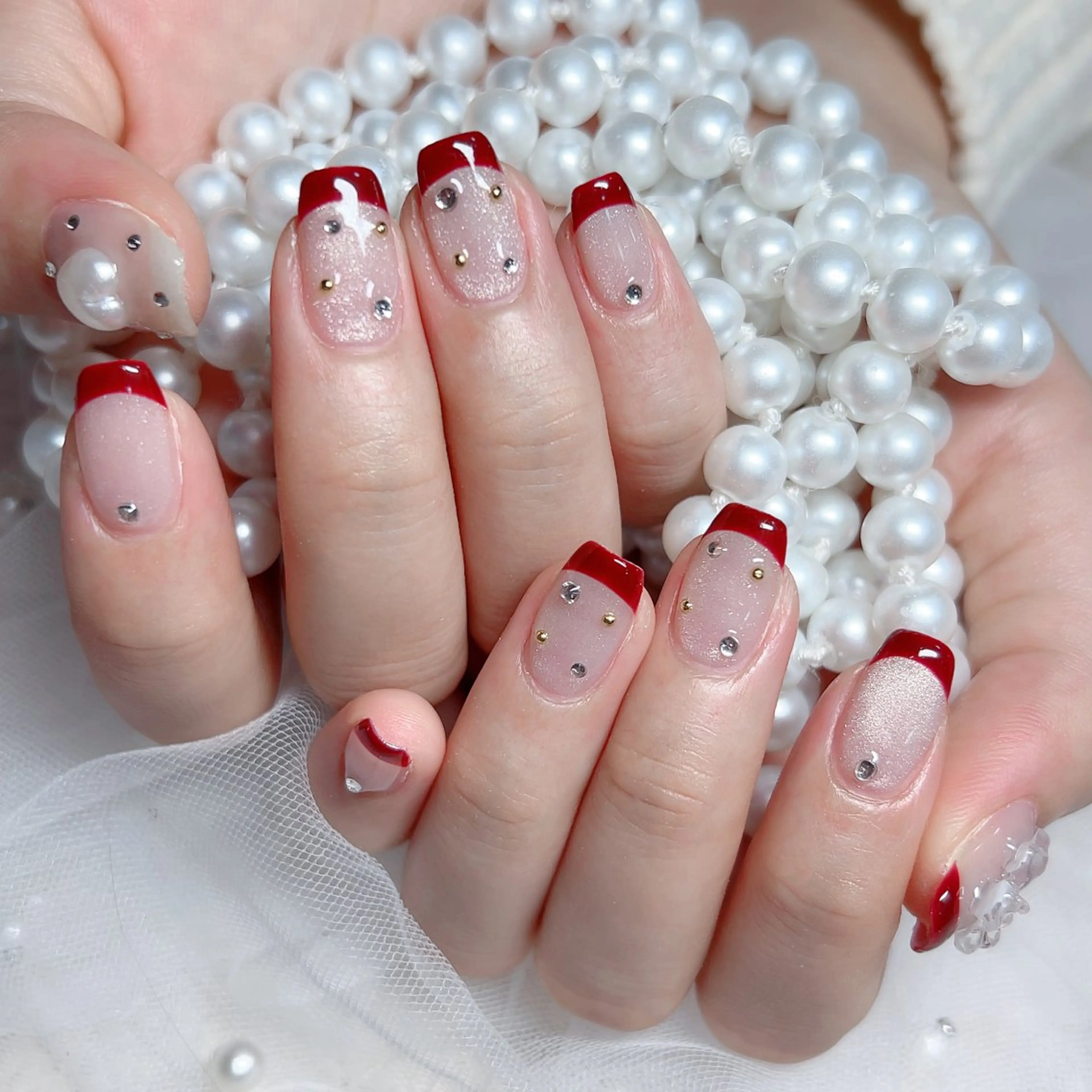 ネイル ハンドネイル M🌷nail 長さだし専門店のネイルデザイン