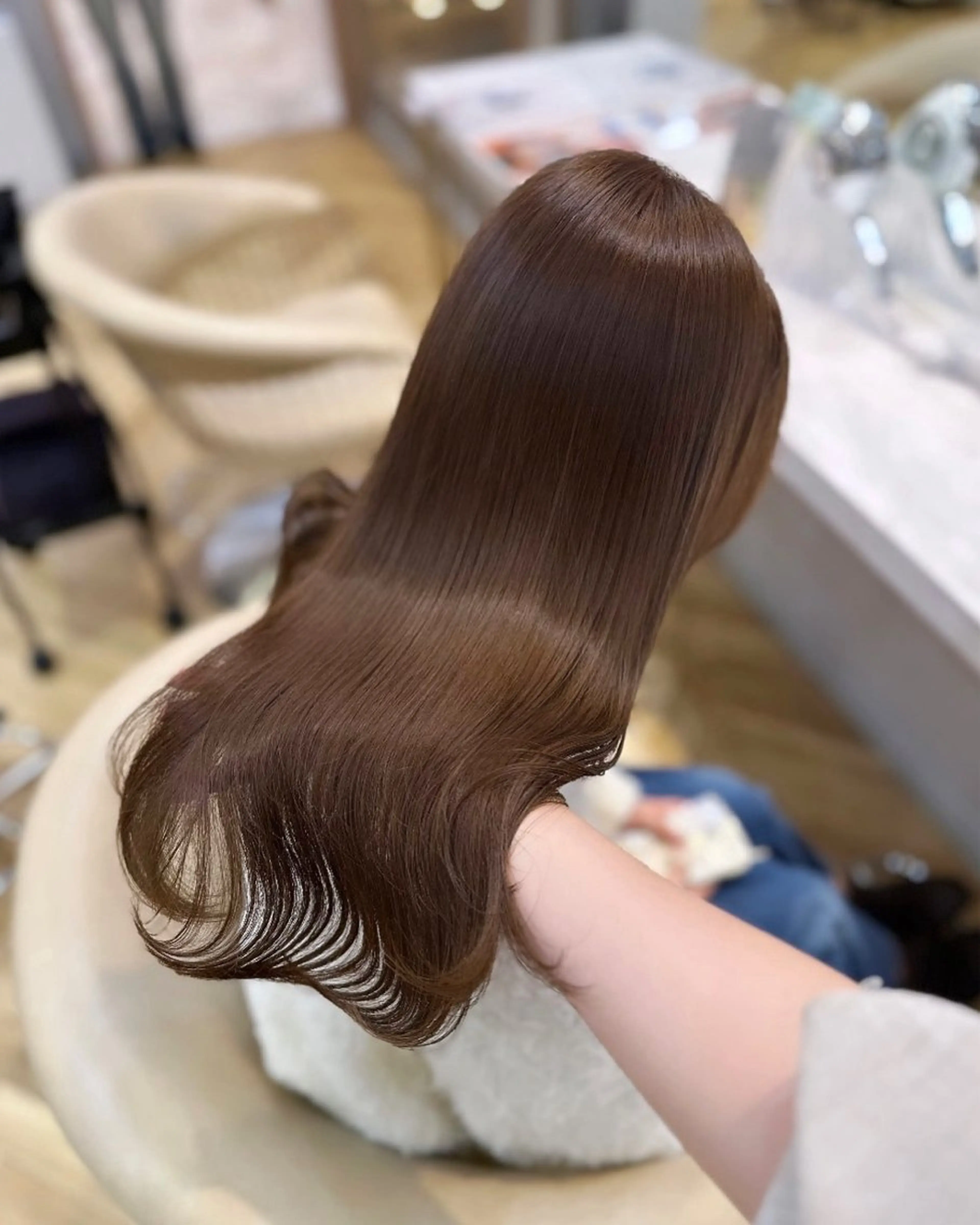 ロング カット ヘアカラー トリートメント 💖レイヤー×美髪 💖momoのヘアスタイル