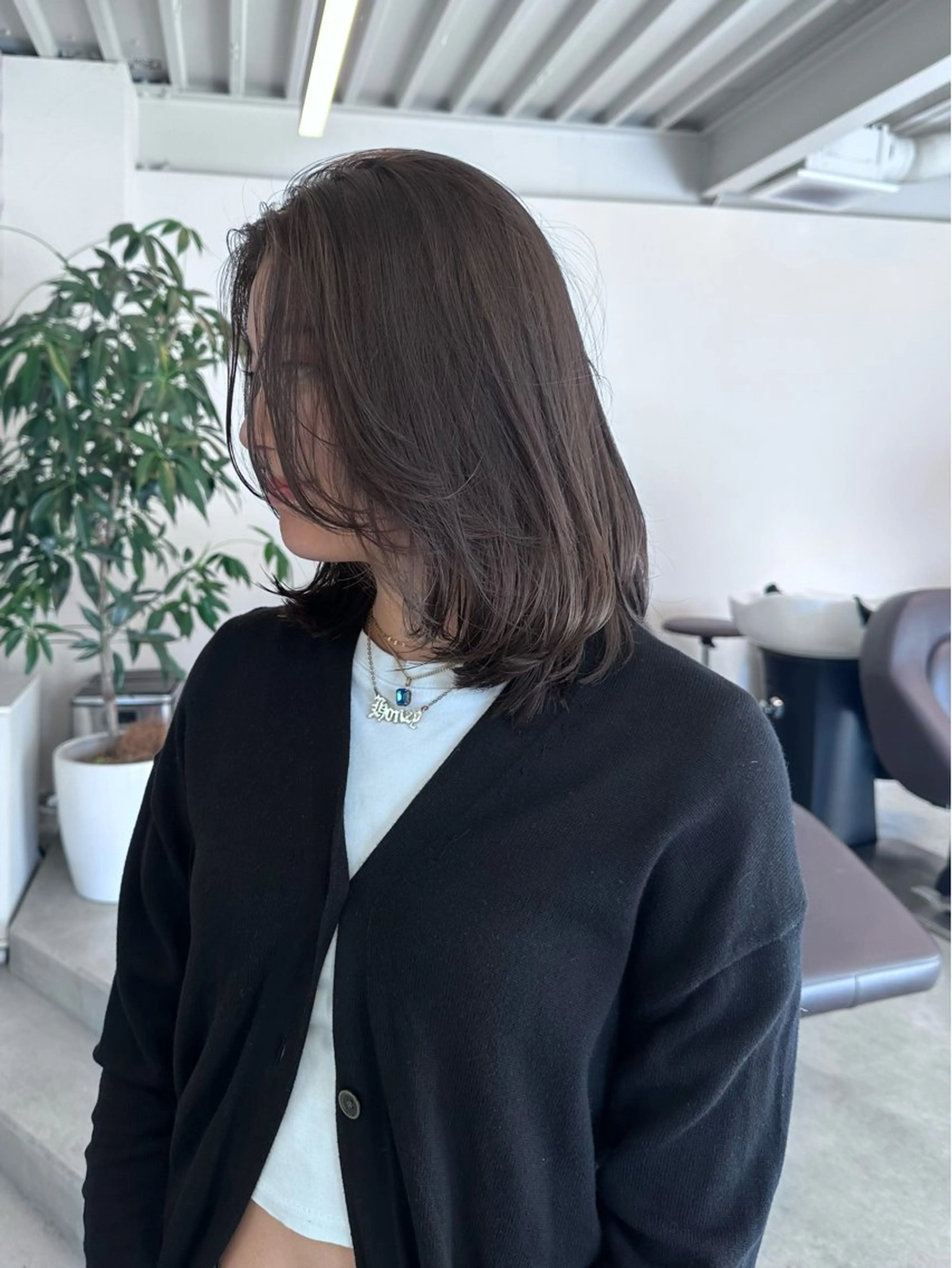 ミディアム カラー カット ヘアカラー トリートメント ハイトーン×似合わせ 🌱中川慎之介のヘアスタイル