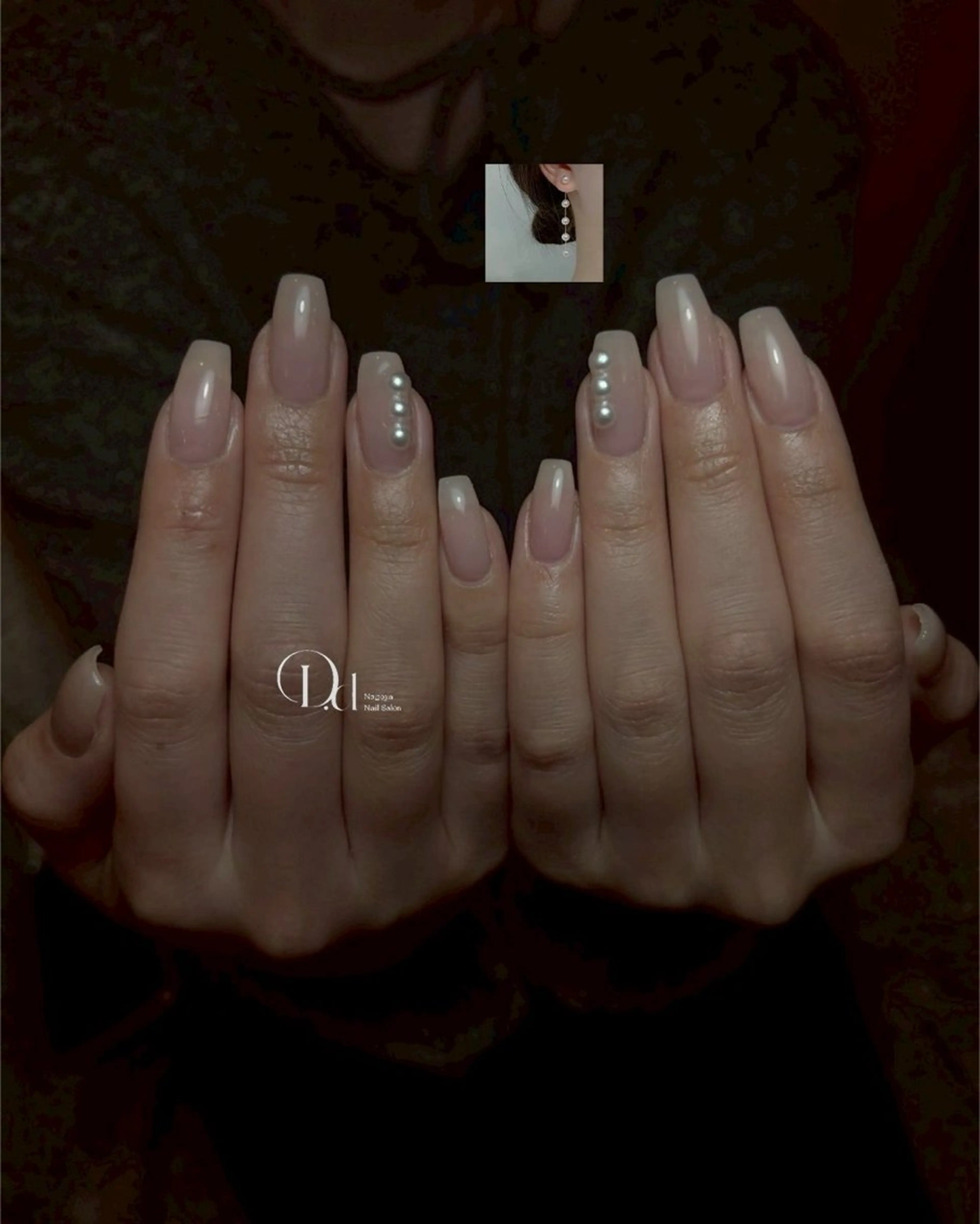 ネイル 長さ出し ジェルネイル 韓国ネイル マグネットネイル 持ち込み ハンドネイル D.d Harukaのネイルデザイン