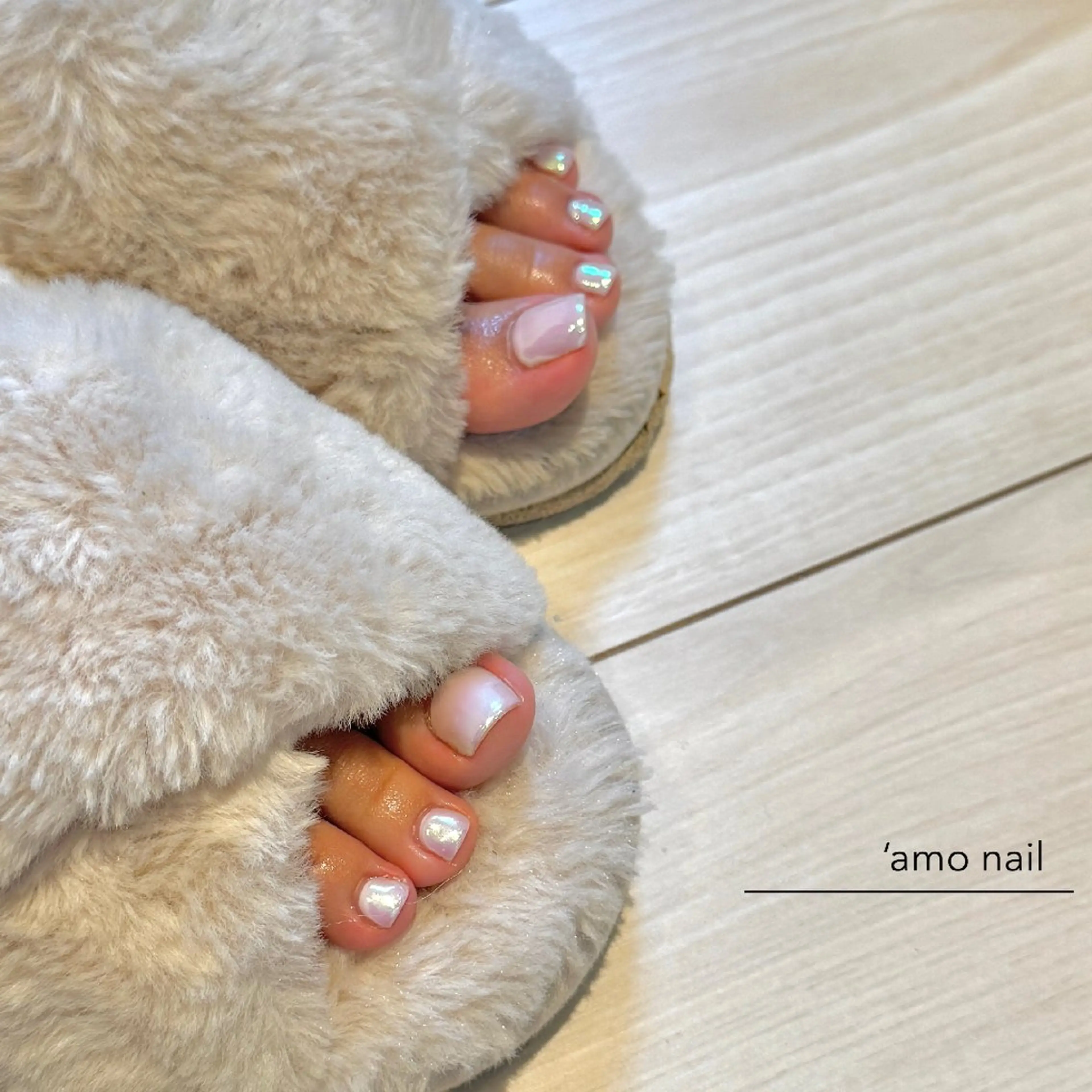 ネイル 氷ネイル・うるうるネイル 'amo nailのネイルデザイン