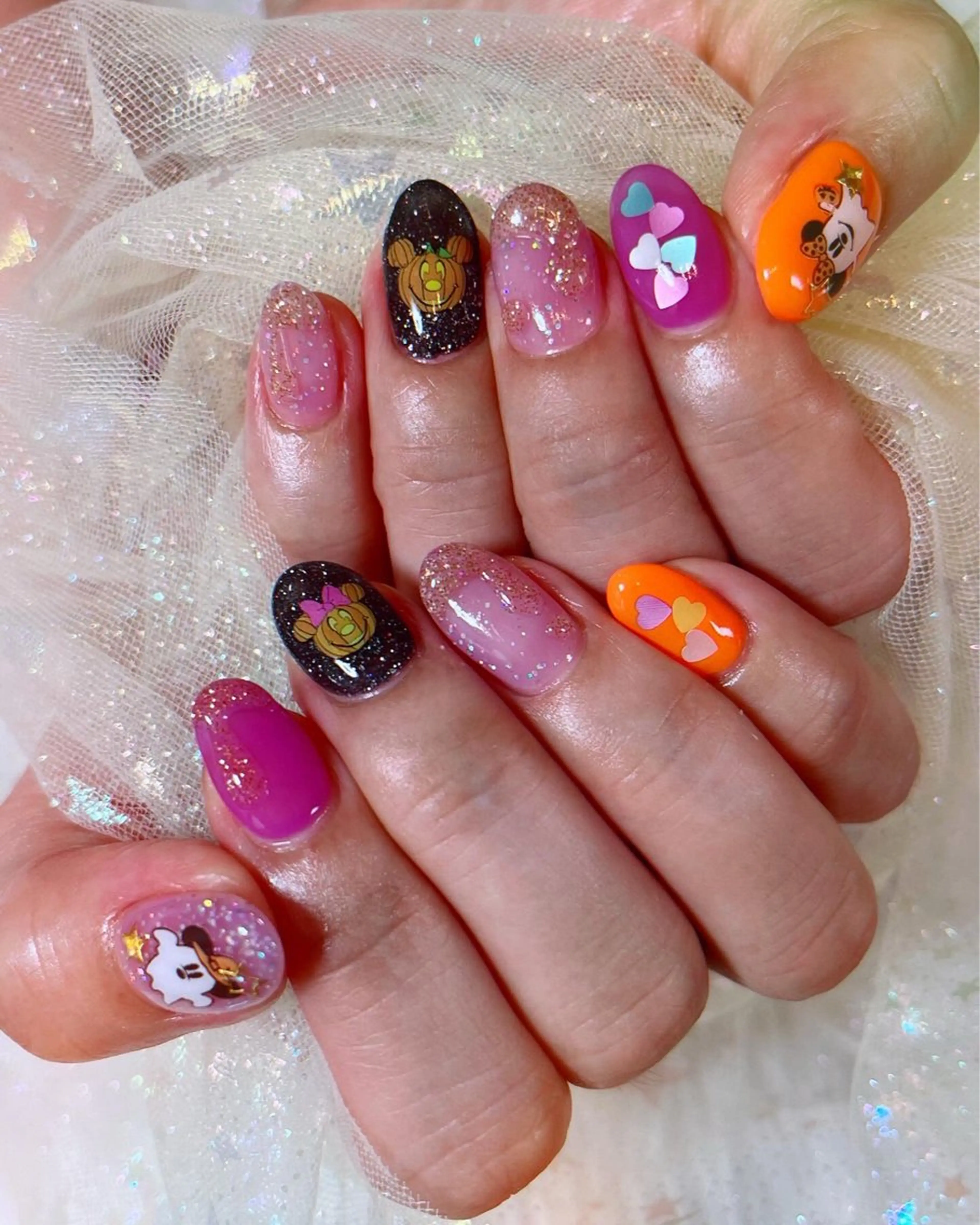 ネイル ハロウィン ハンドネイル RUI ☆のネイルデザイン