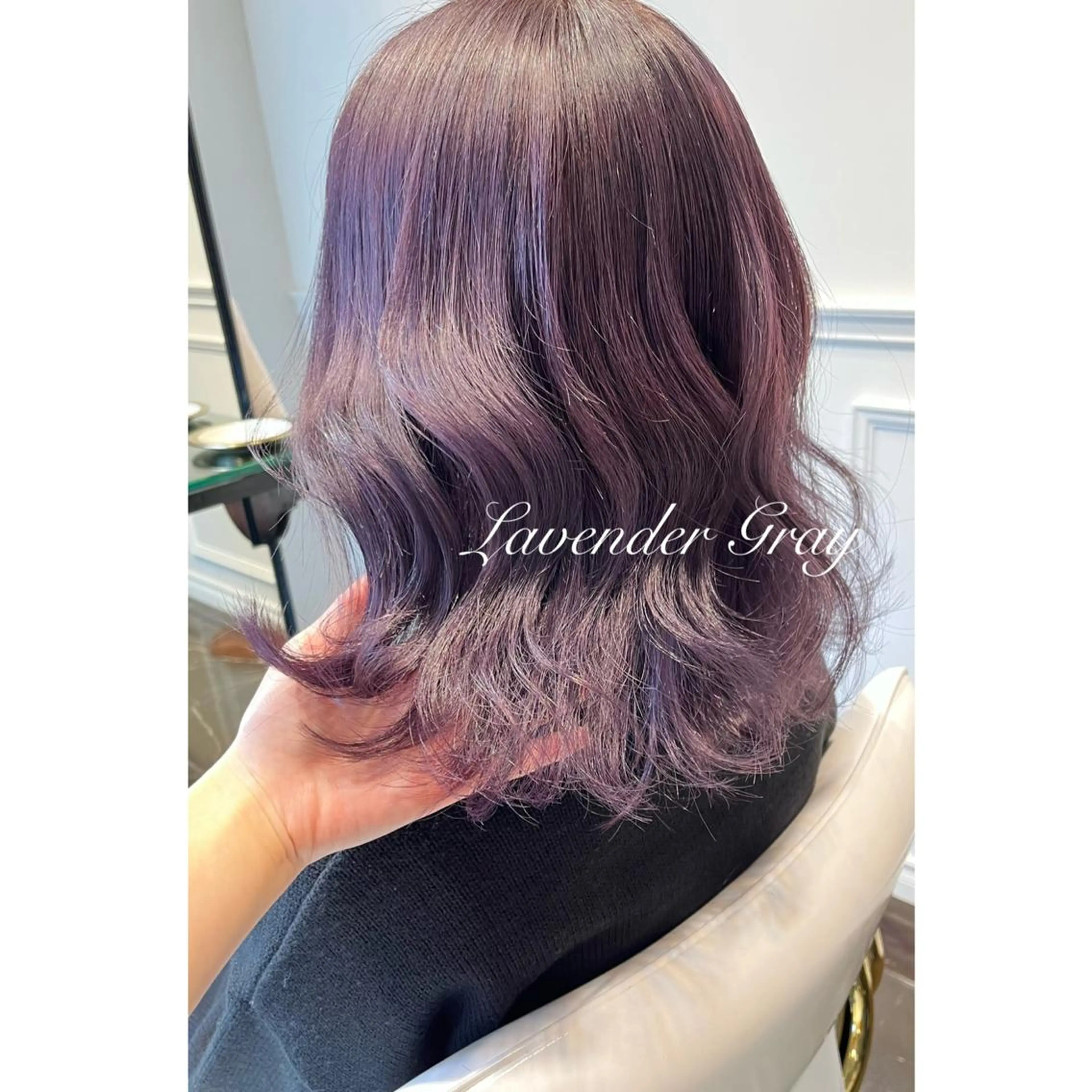 ミディアム カラー ブリーチ ヘアカラー miyu /トレンド カラー×艶髪のヘアスタイル