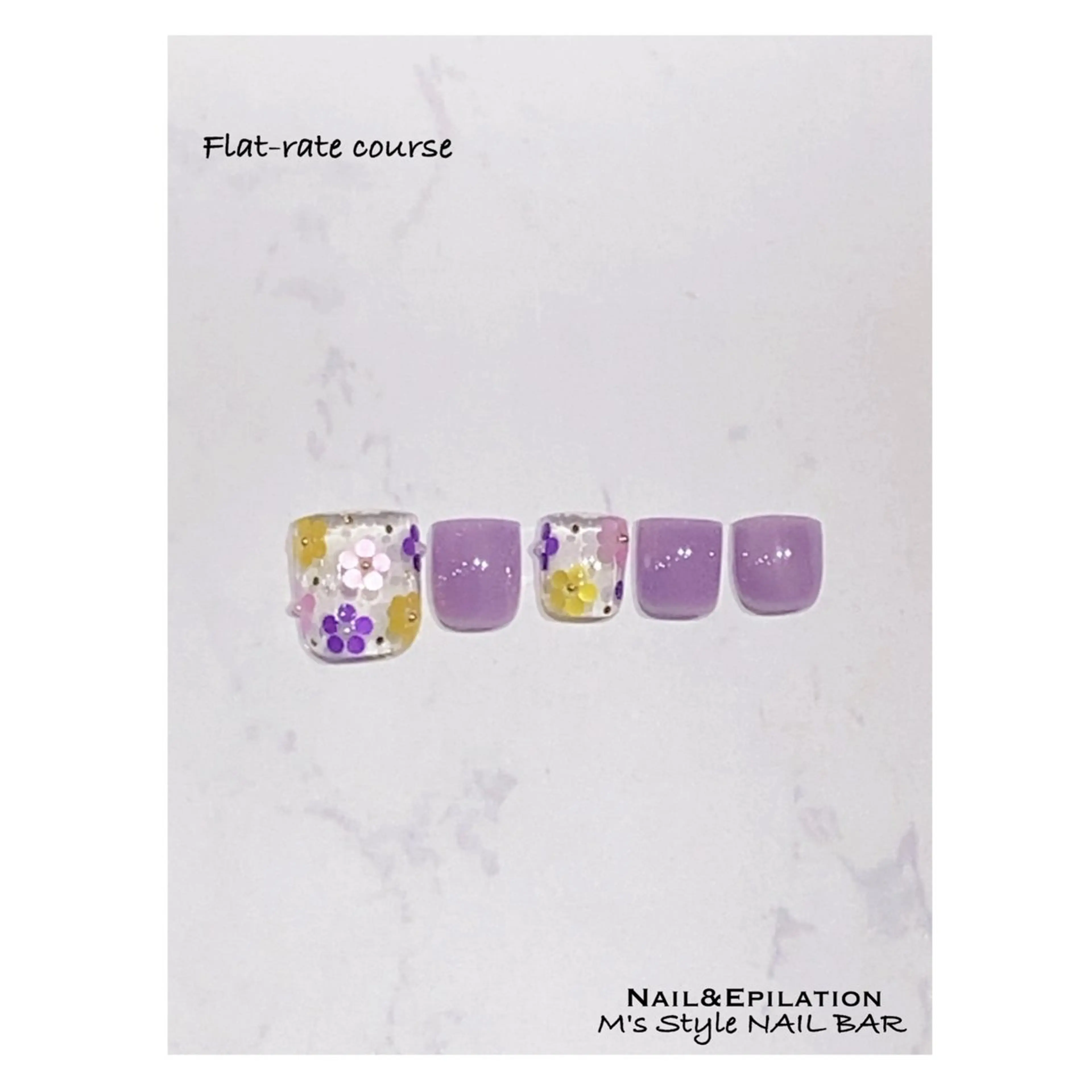 ネイル 成人式 フットネイル フレンチネイル ジェルネイル 韓国ネイル フットネイル M's Style NAIL BARのネイルデザイン