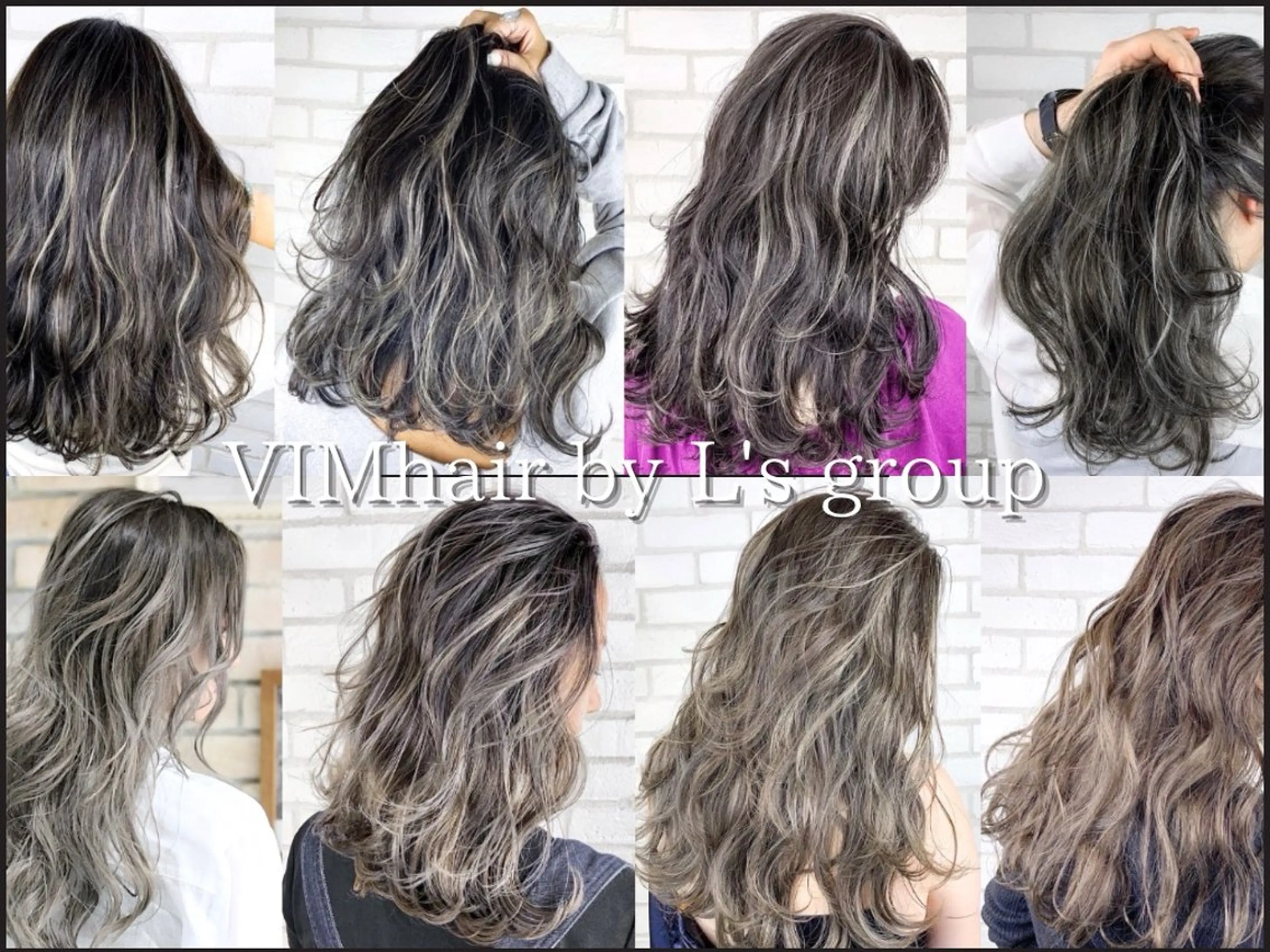 ロング カラー ヘアアレンジ ハイライトカラー ハイライト VIM hairおもろまち店のヘアスタイル