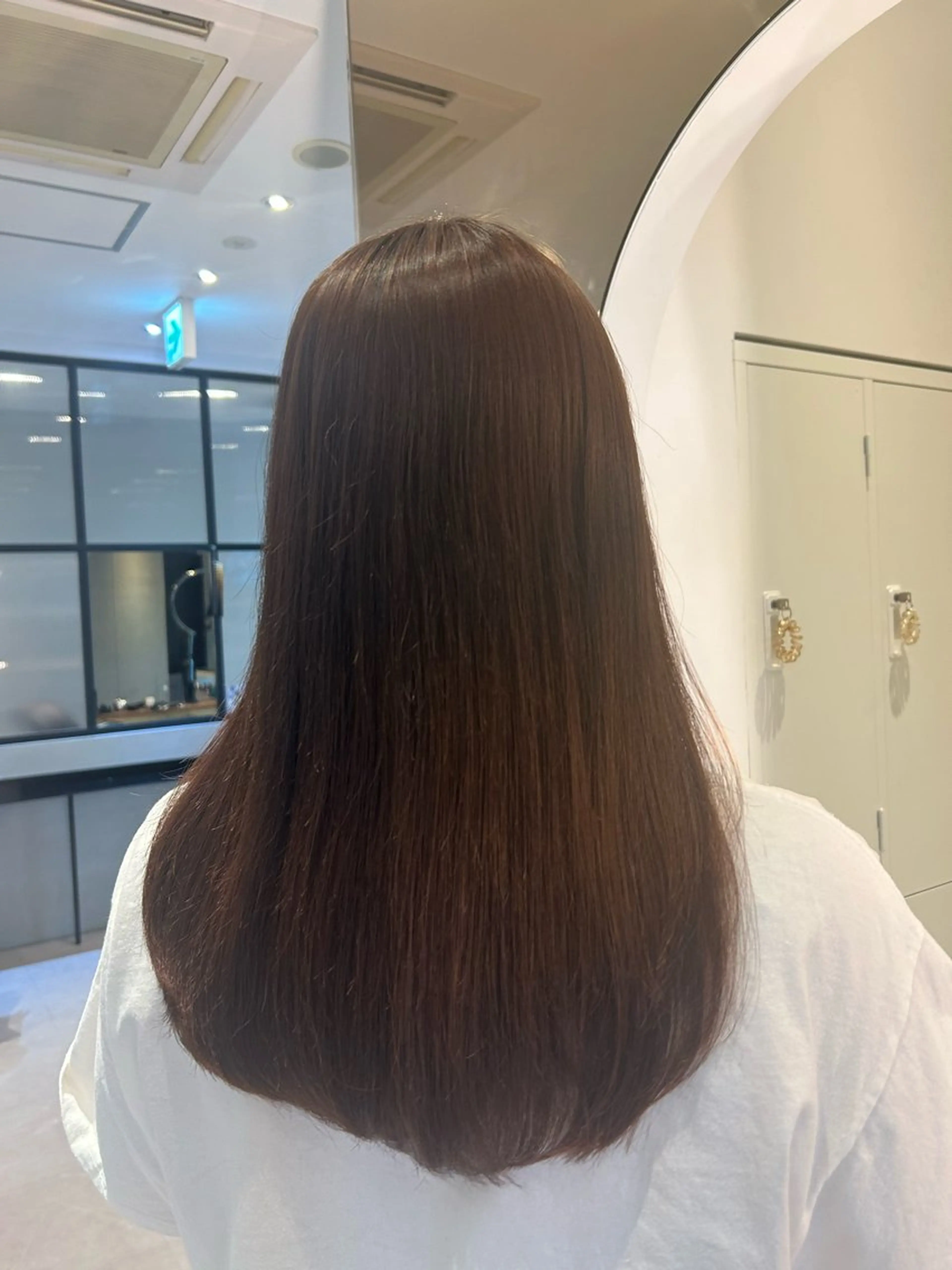 ロング パーマ ヘアアレンジ レイヤーカット 縮毛矯正 縮毛矯正/カット/ 韓国ヘア/蛯原🍤のヘアスタイル