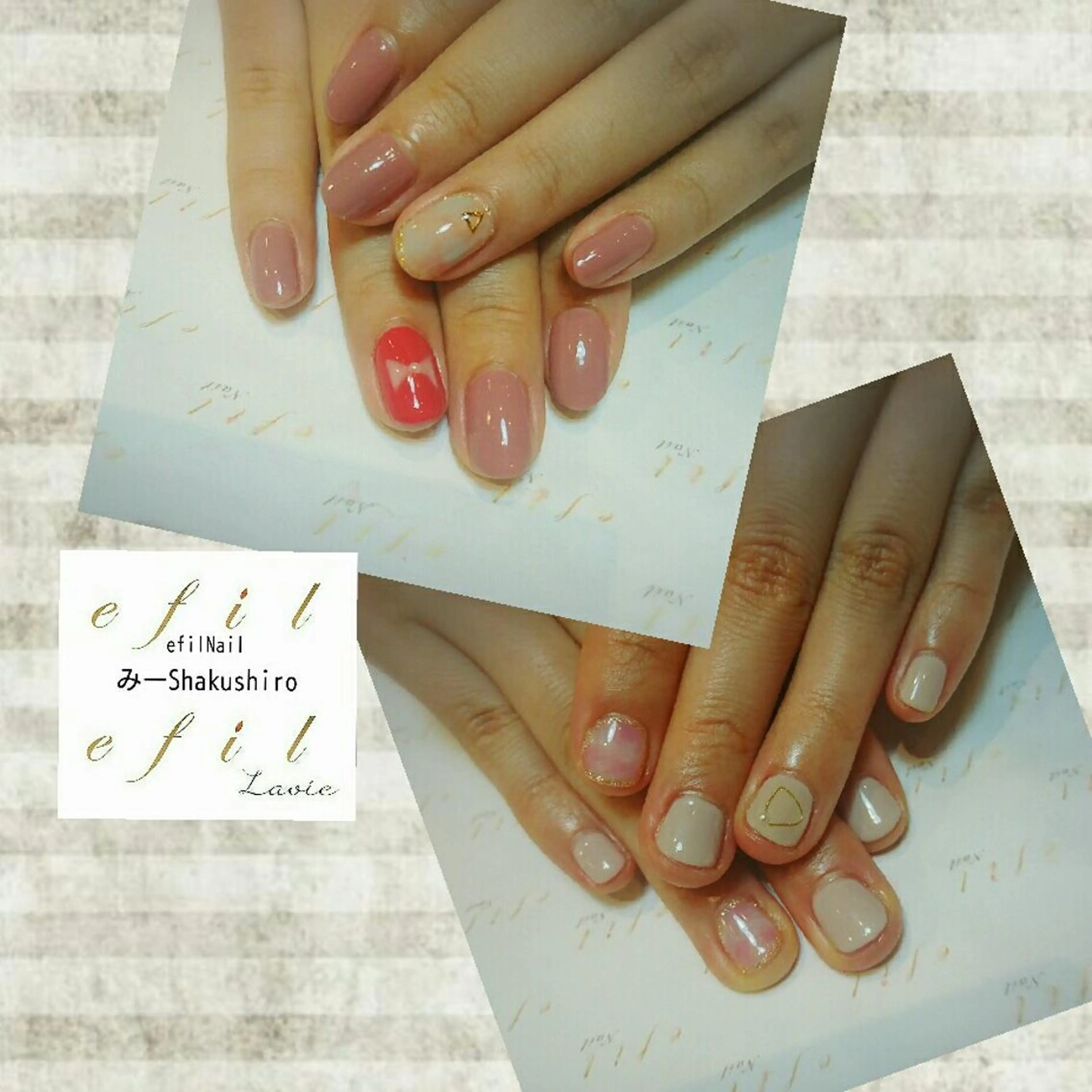 ネイル ジェルネイル みー shakushiroのネイルデザイン
