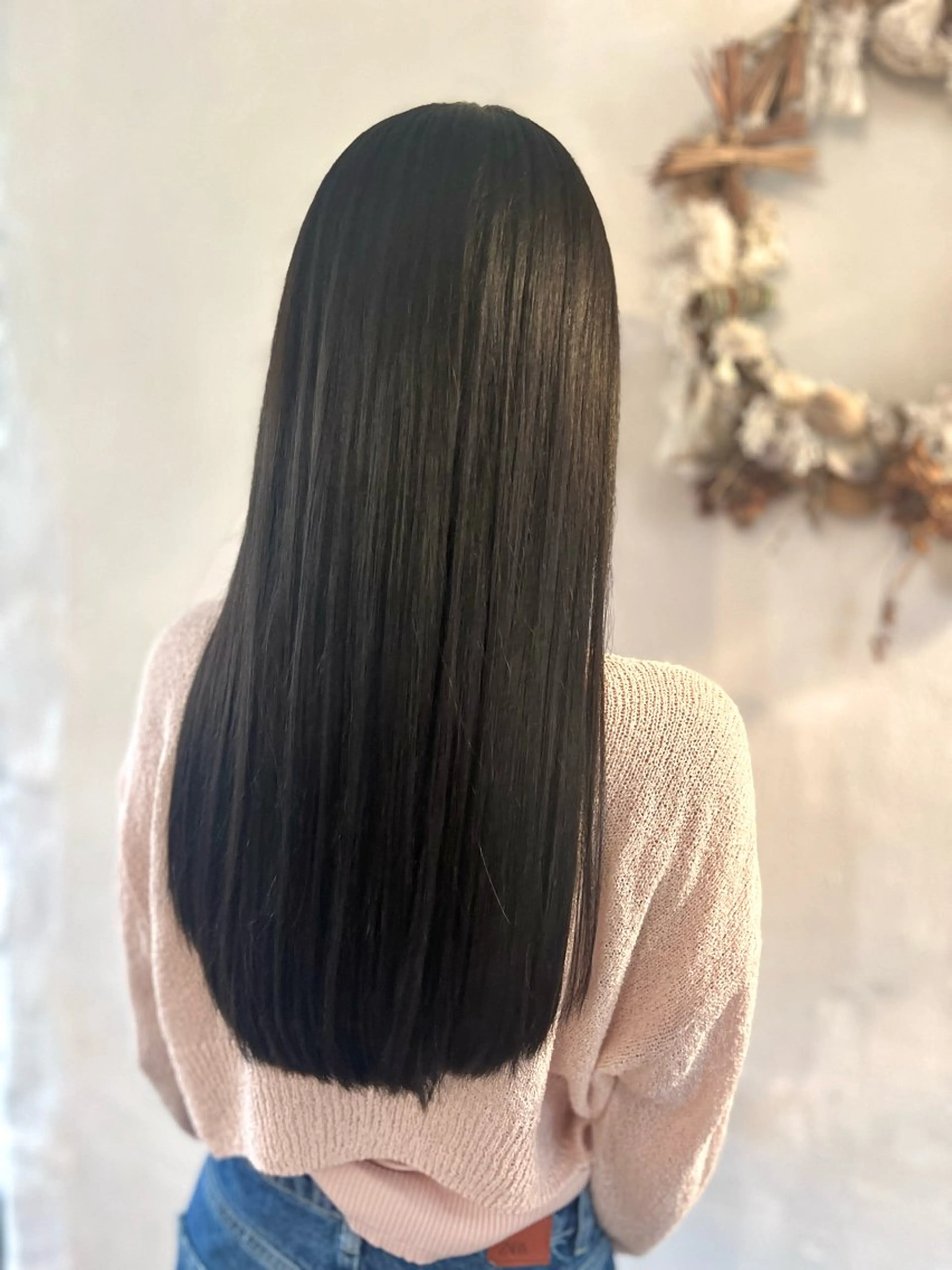 ロング カラー アッシュ ブラウンカラー ダークブラウン 縮毛矯正 トリートメント カット トリートメント ヘッドスパ Style Tのヘアスタイル